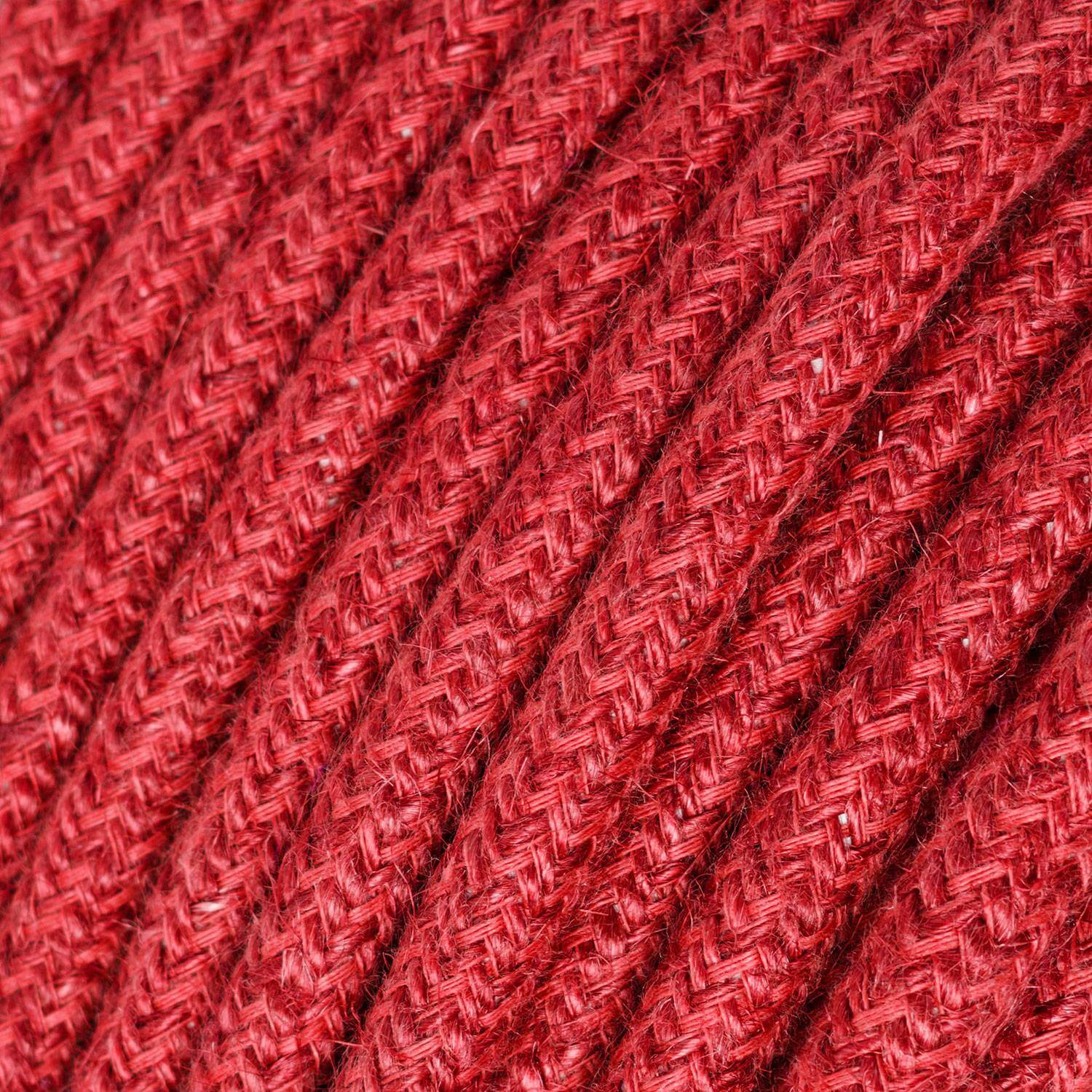 Cherry Red Jute-ummanteltes Stromkabel - Image 2