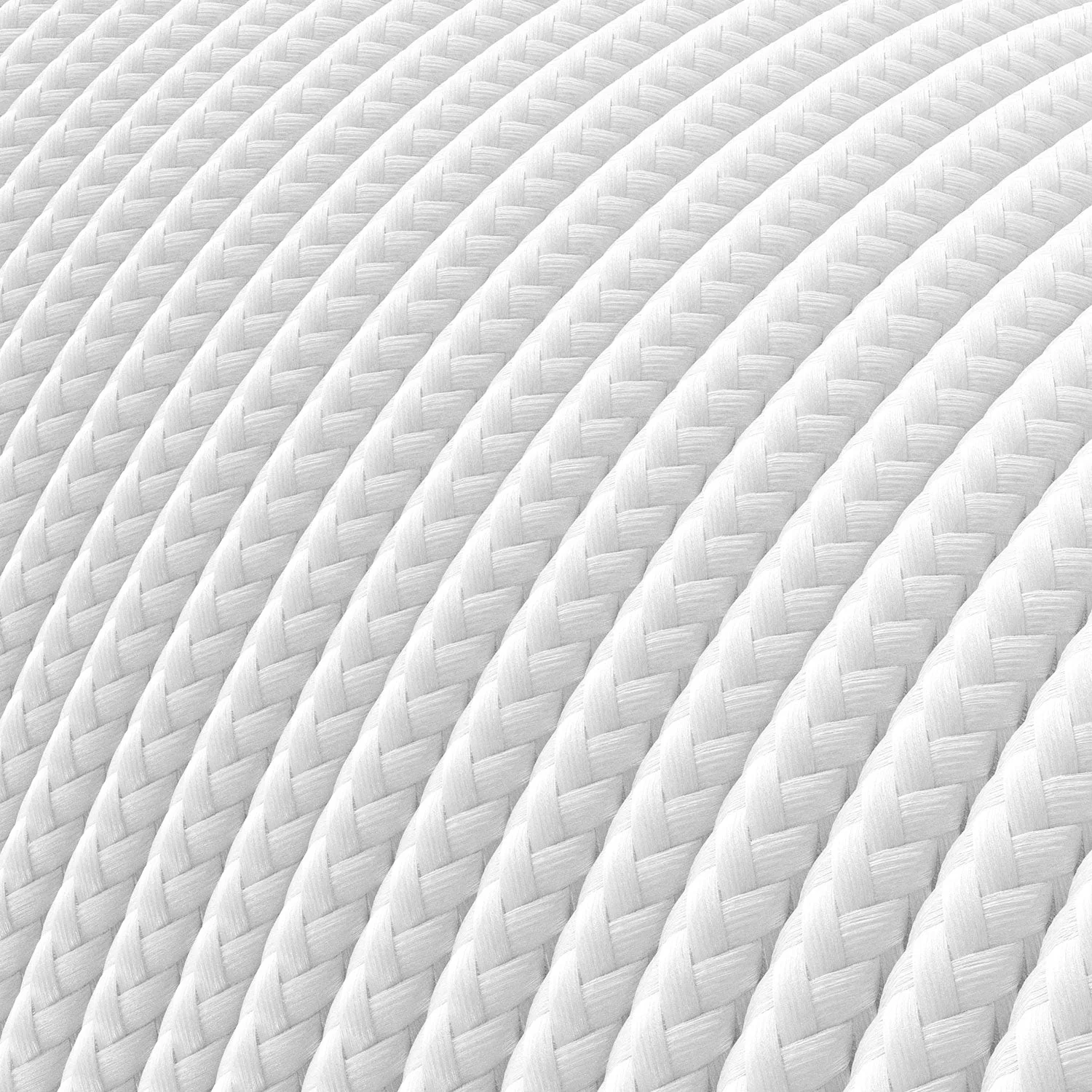Niederspannungs-Stromkabel mit weißen Seideneffekt-Textilummantelung RM01 - Image 2