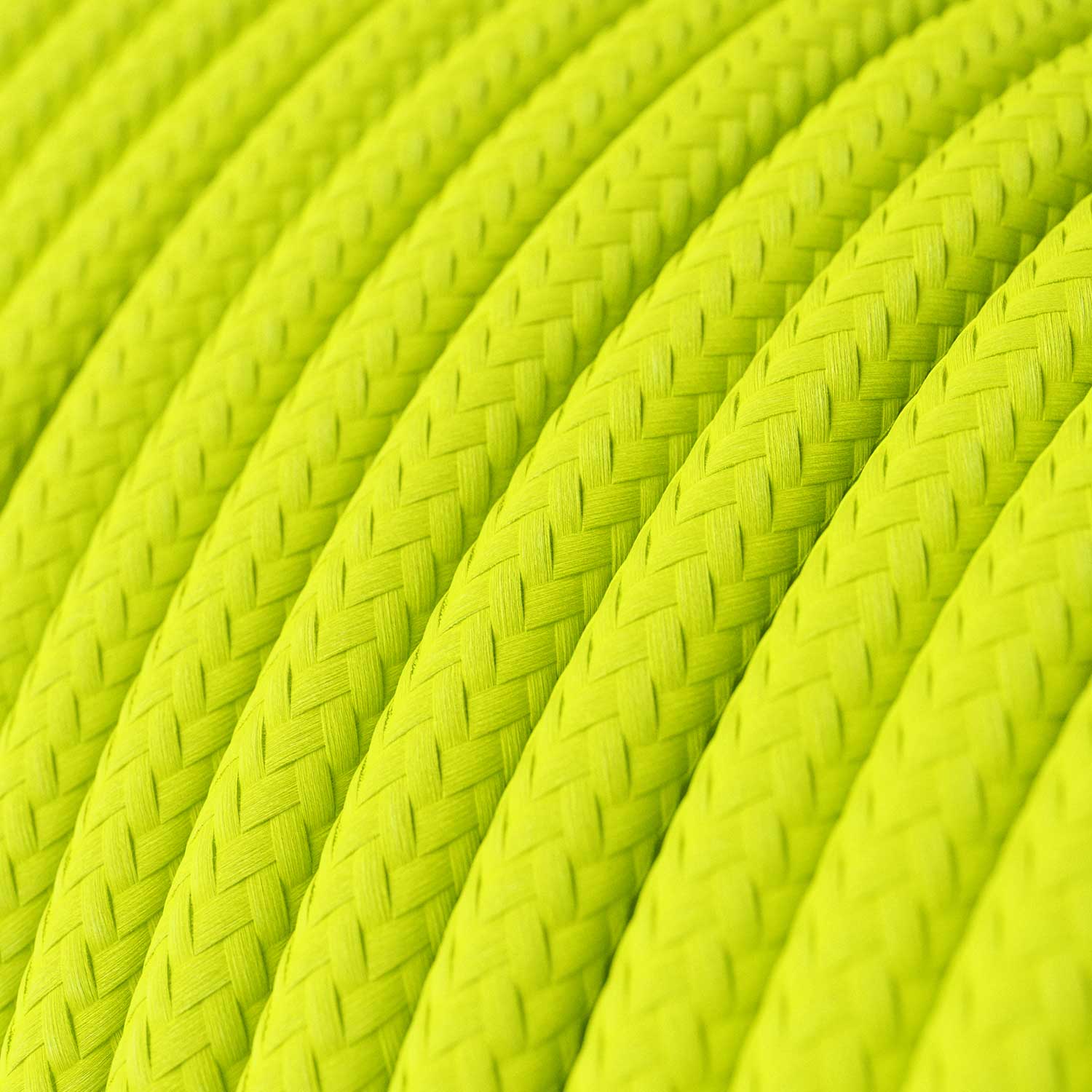 Glänzend fluoreszierend gelbes Elektrokabel – Das Original Creative Cables, ideal für Ihre Lampen und Kronleuchter – RF10 - Image 2