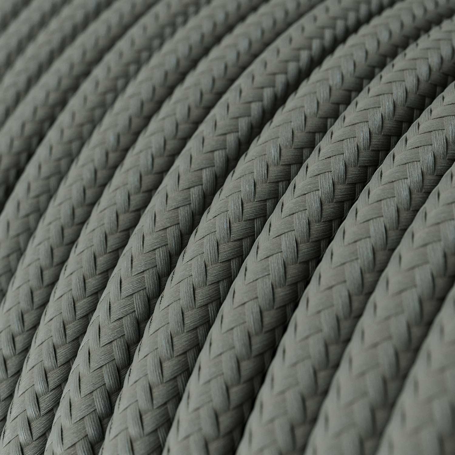 Textilkabel in Rauchgrau - Das Original von Creative Cables, ideal für kreative Beleuchtungsprojekte - RM03 - Image 2