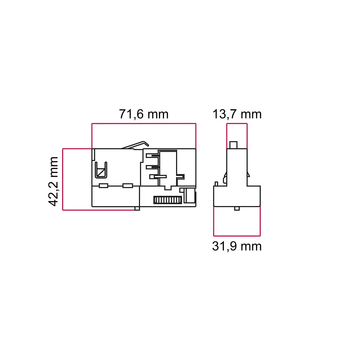 Stucchi-Adapter Weiß für 3-Phasen-Schiene – für Pendelleuchten - Image 4