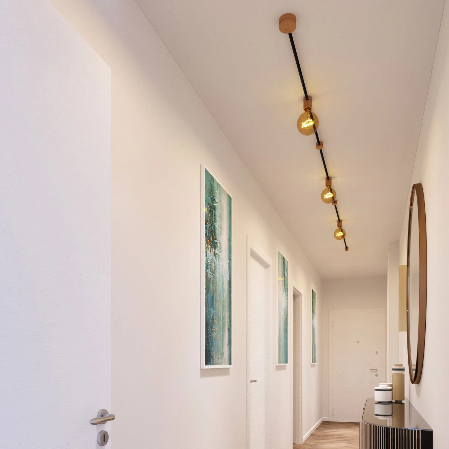 Filé Linear Kit-System – mit 5 m Kabel CM04 für Lichterketten und 7 Holzelementen für Innenräume - Image 2