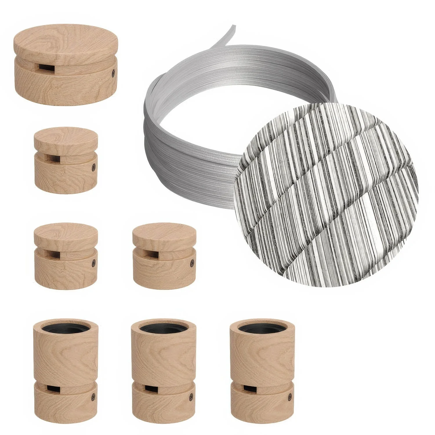 Filé Linear-System-Set – Mit ECC37-Kabel 5 m für Lichterkette und 7 Holzelementen für Innenräume