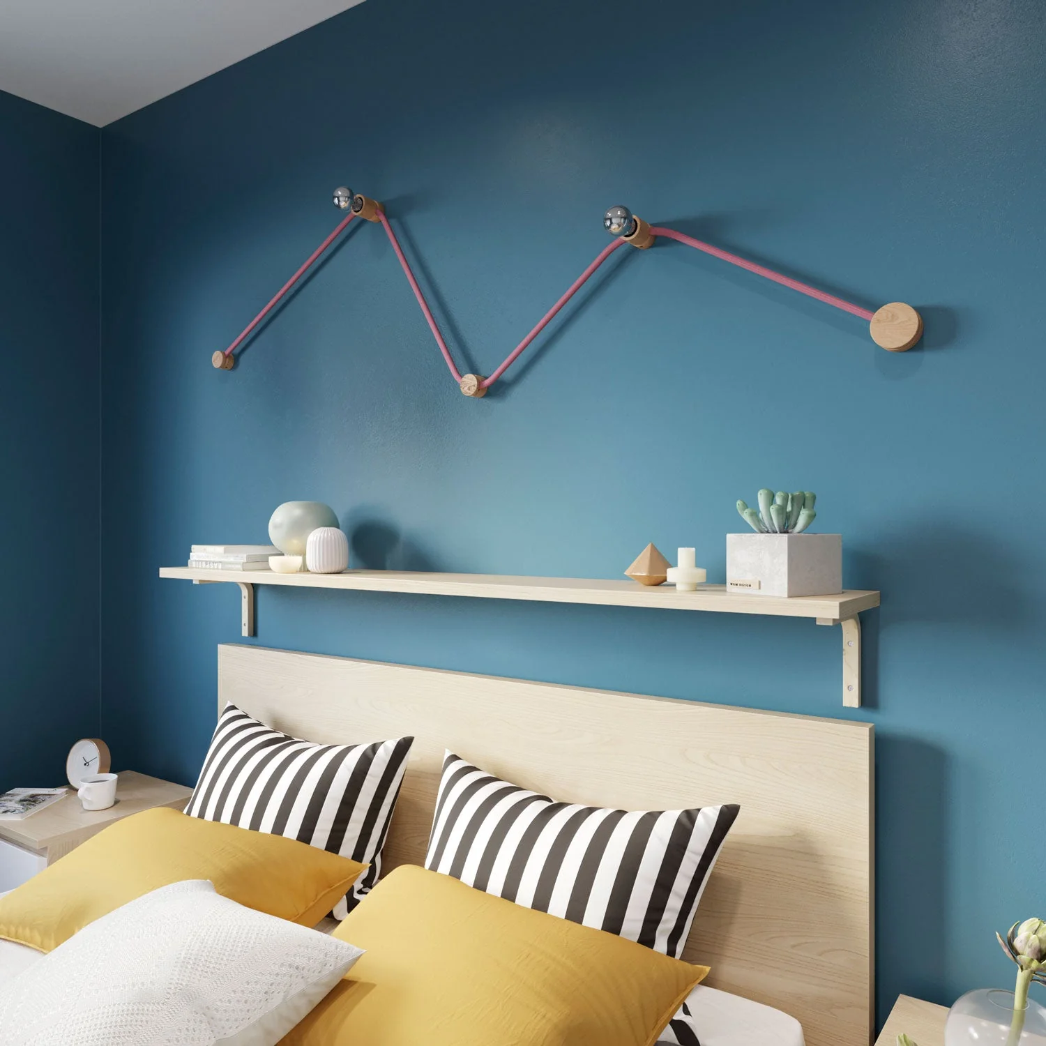 Filé Wiggle System Kit – mit 3 m CM16-Kabel für Lichterketten und 5 Holzelementen für den Innenbereich - Image 2