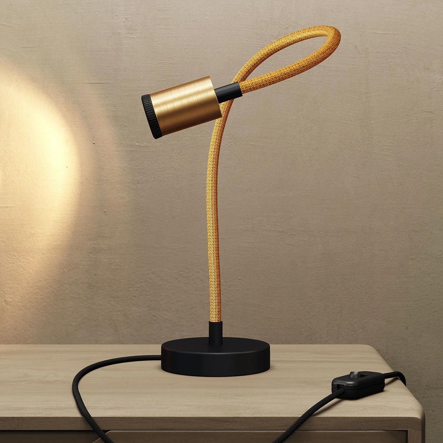 Table Flex GU1d0 verstellbare Tischleuchte mit Mini-LED-Spots – Satiniertes Bronze - Image 2