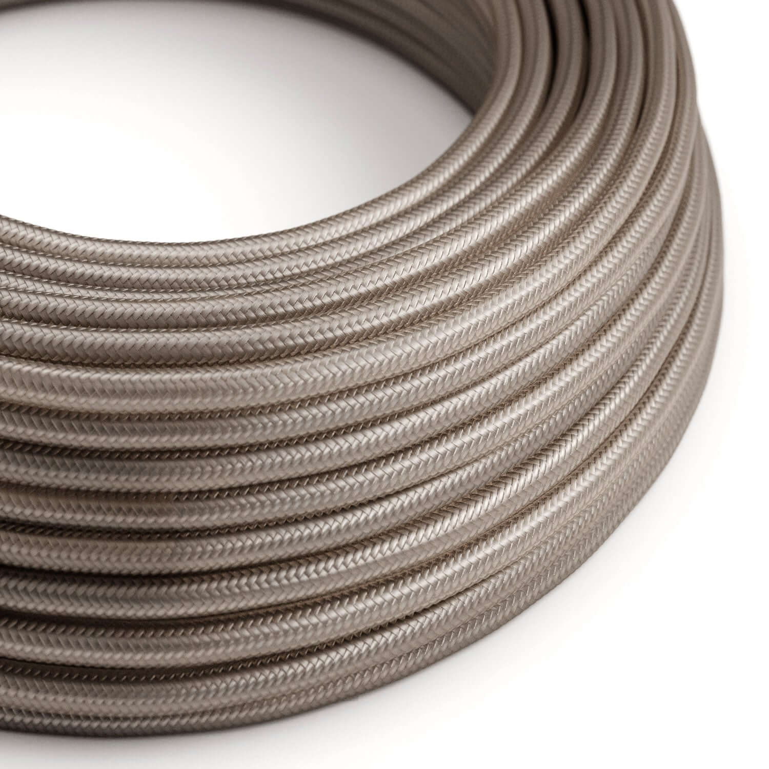 Glänzendes Textilkabel Cipria – Das Original Creative Cables, für sichtbare Designinstallationen – RM27