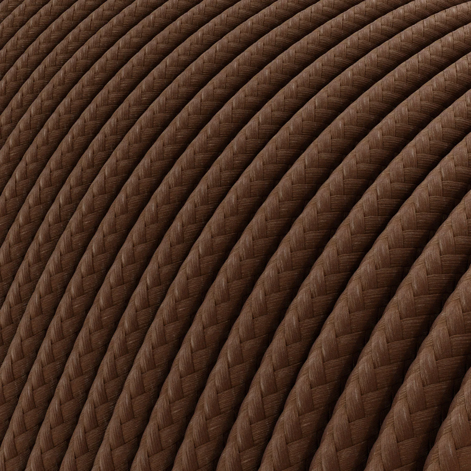 Extra-Low-Voltage-Textilkabel mit Stoffummantelung in Seidenoptik Braun RM13 - Image 2
