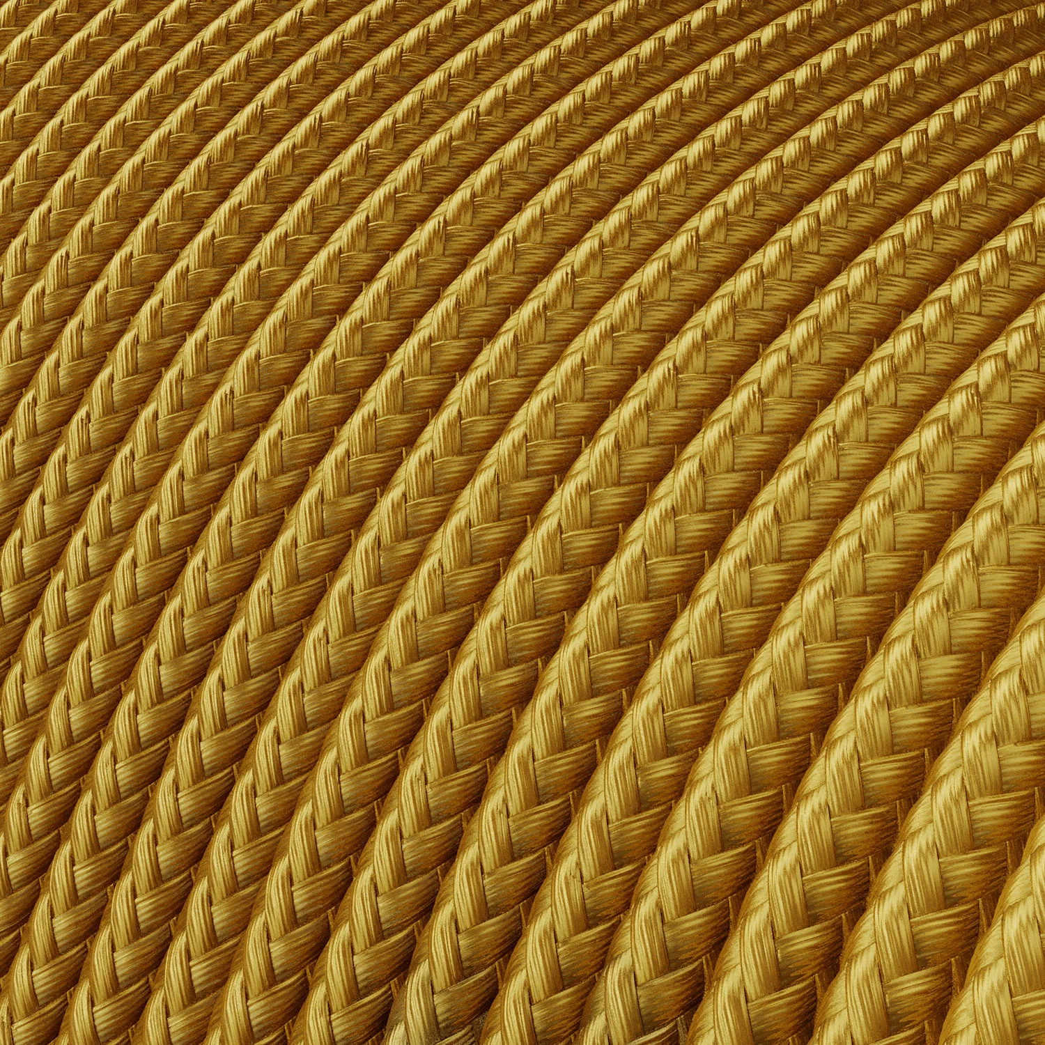 Extra-Low-Voltage-Textilkabel mit Stoffummantelung in Seidenoptik Gold RM05 - Image 2