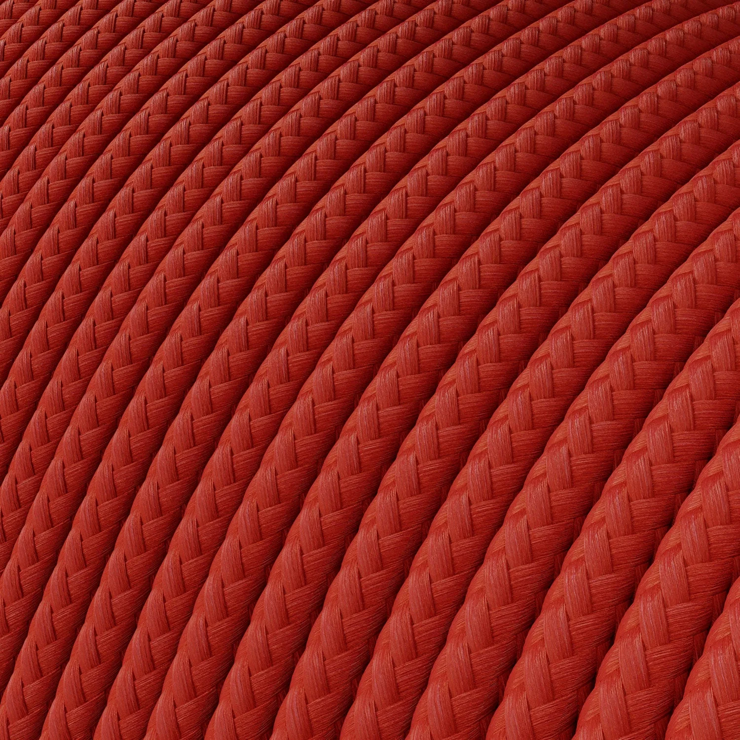 Extra-Low-Voltage-Textilkabel mit Stoffummantelung in Seidenoptik Rot RM09 - Image 2