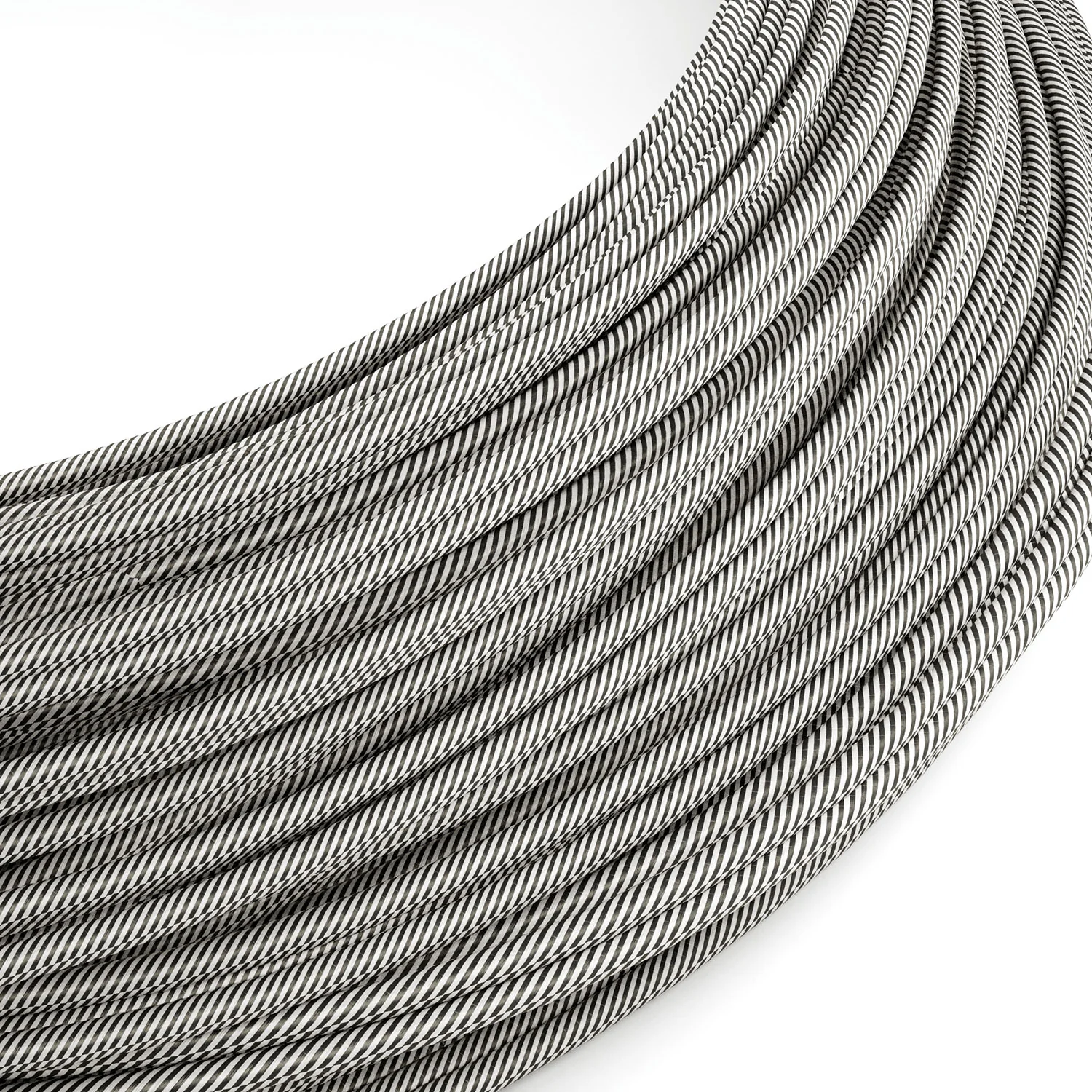 Extra-Low-Voltage-Textilkabel mit Stoffummantelung Weiß Ardesia Vertigo ERM37
