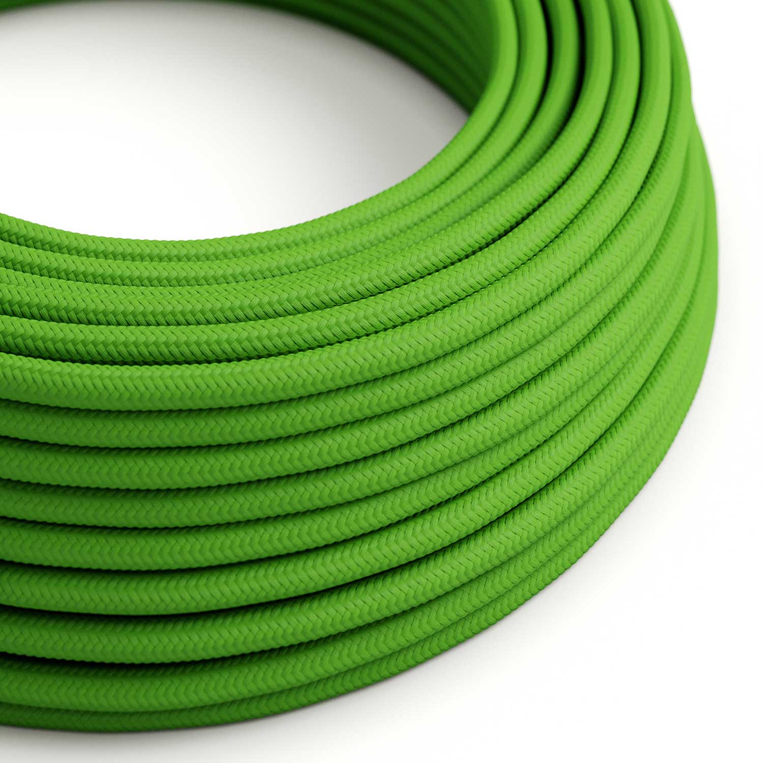Textilkabel – Lime Green Rayon RM18 – UL-zertifiziert