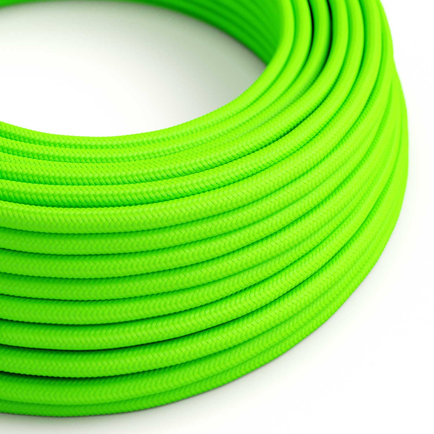 Stoffummanteltes Kabel – Neon Grün RF06 – UL-zertifiziert