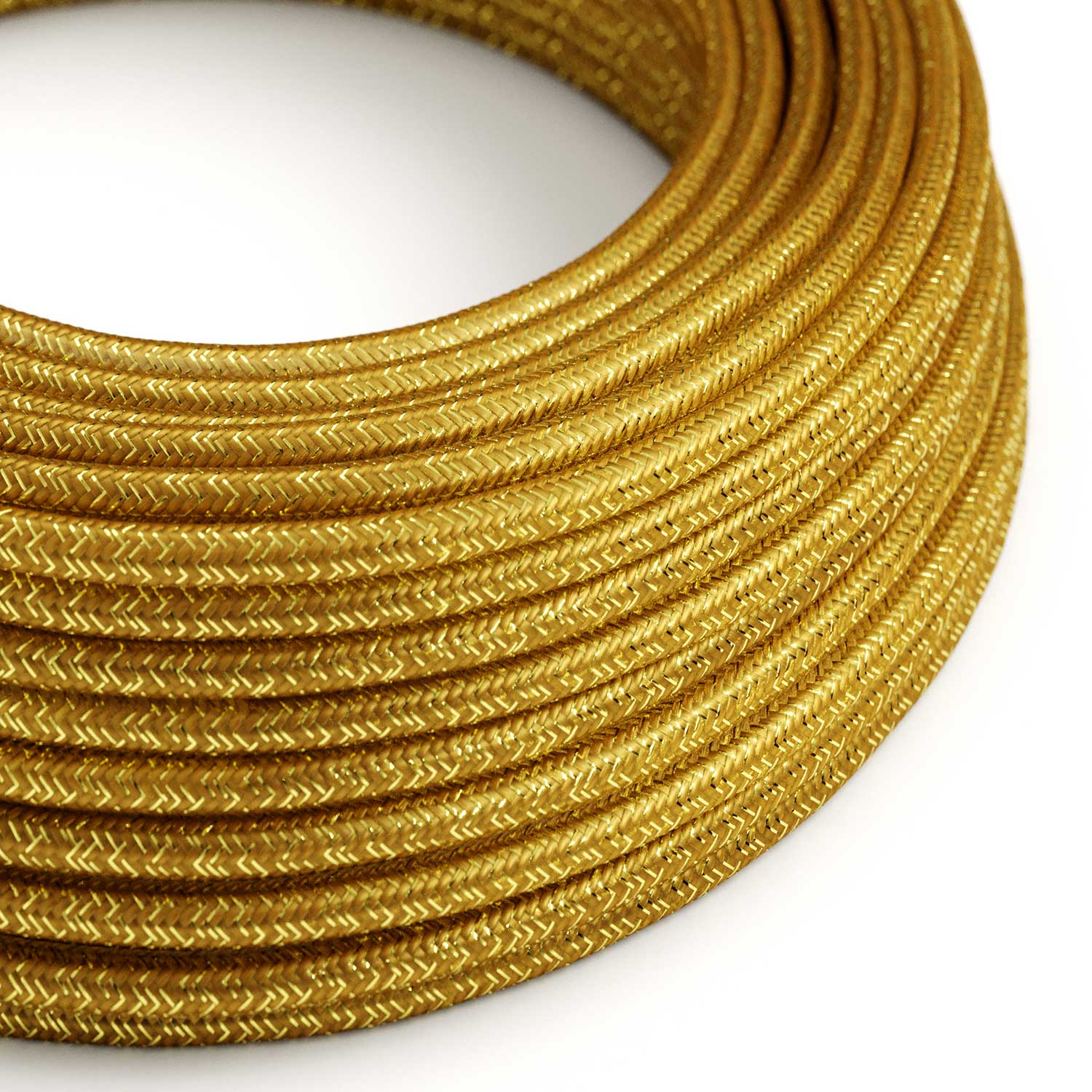 Textilkabel mit Gold-Glitzer RL05 – UL-zertifiziert