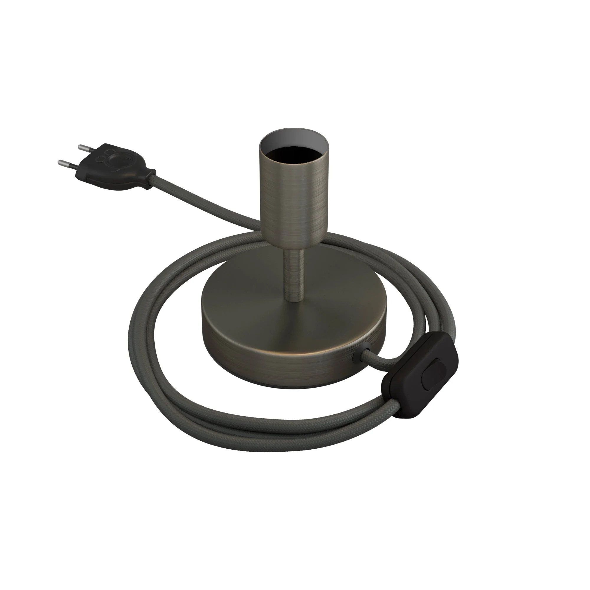 Tischlampe Alzaluce aus Metall – Mattes Titan