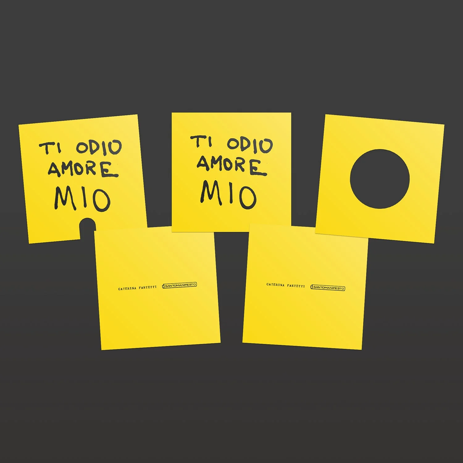 Tischleuchte Cubetto „Ti odio amore mio“ mit englischem Stecker und Globus-Glühbirne, Porzellan-Effekt - Santomanifesto - Image 5