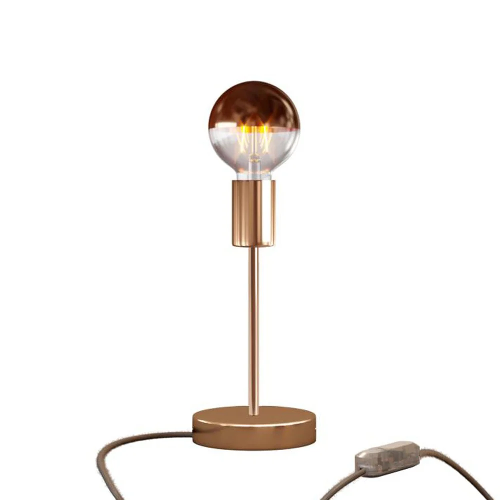 Tischleuchte Alzaluce Half Cup aus Metall – Kupfer - Image 5