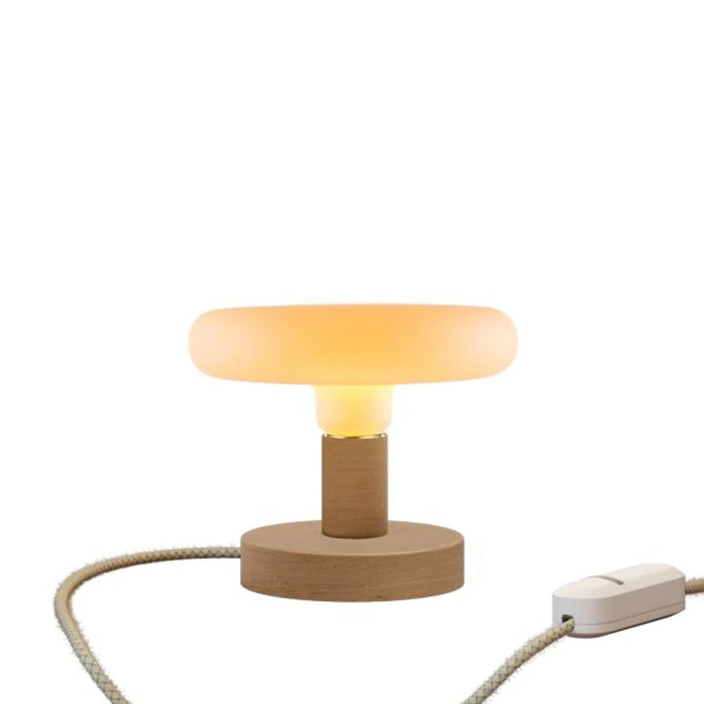 Tischleuchte Posaluce Dash aus Holz mit UK-Stecker – Natur - Image 5