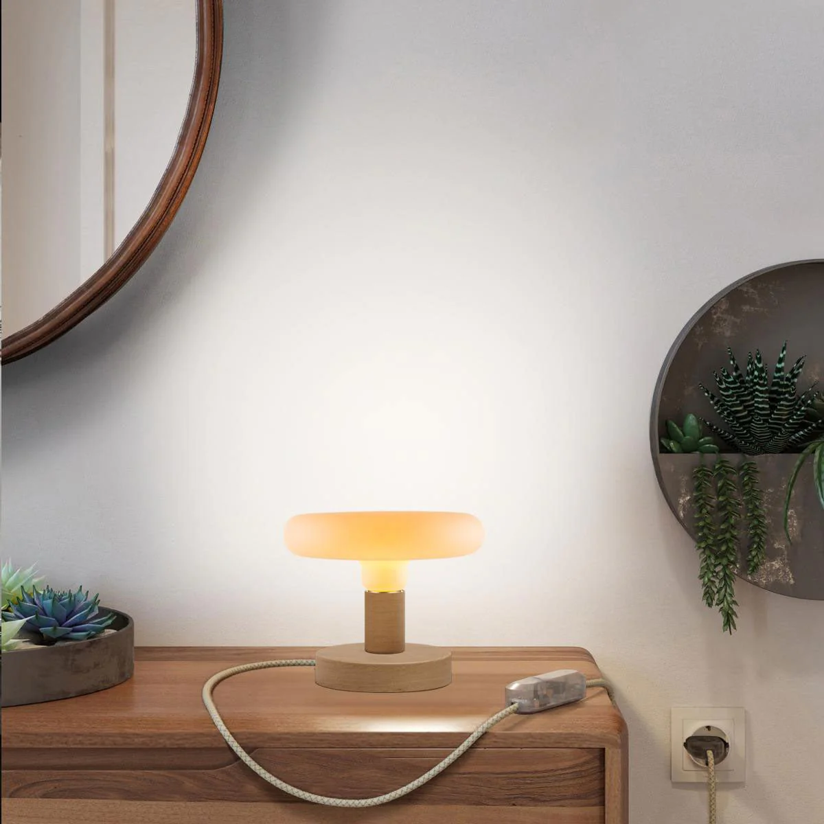 Tischlampe Posaluce Dash aus Holz – Natur - Image 6