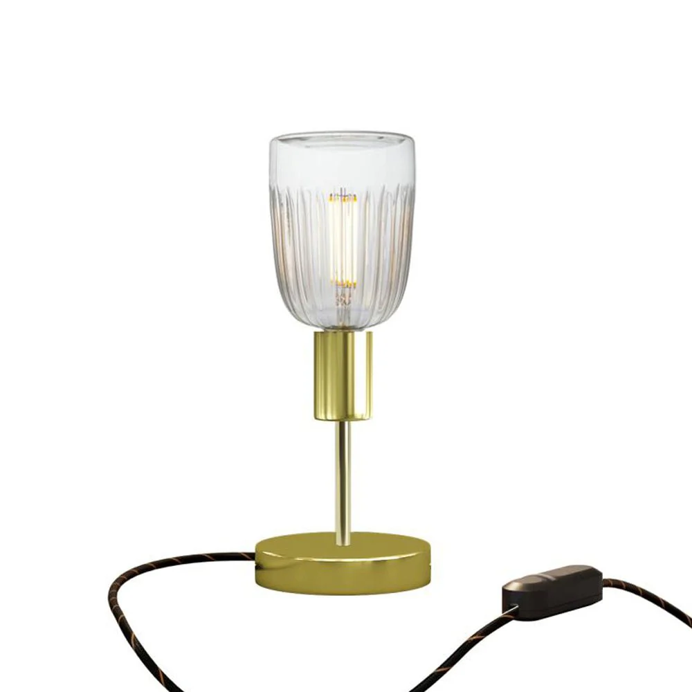 Tischlampe Alzaluce Tiche aus Metall mit UK-Stecker – Messing - Image 5