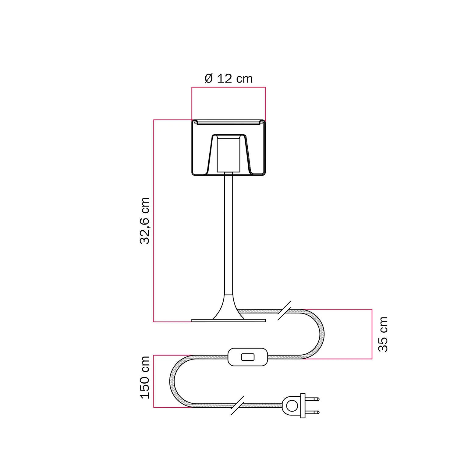 MAG-Y Tischleuchte mit runder Metallbasis und transparenter Ghost-Glühbirne – Satiniertes Bronze - Image 4