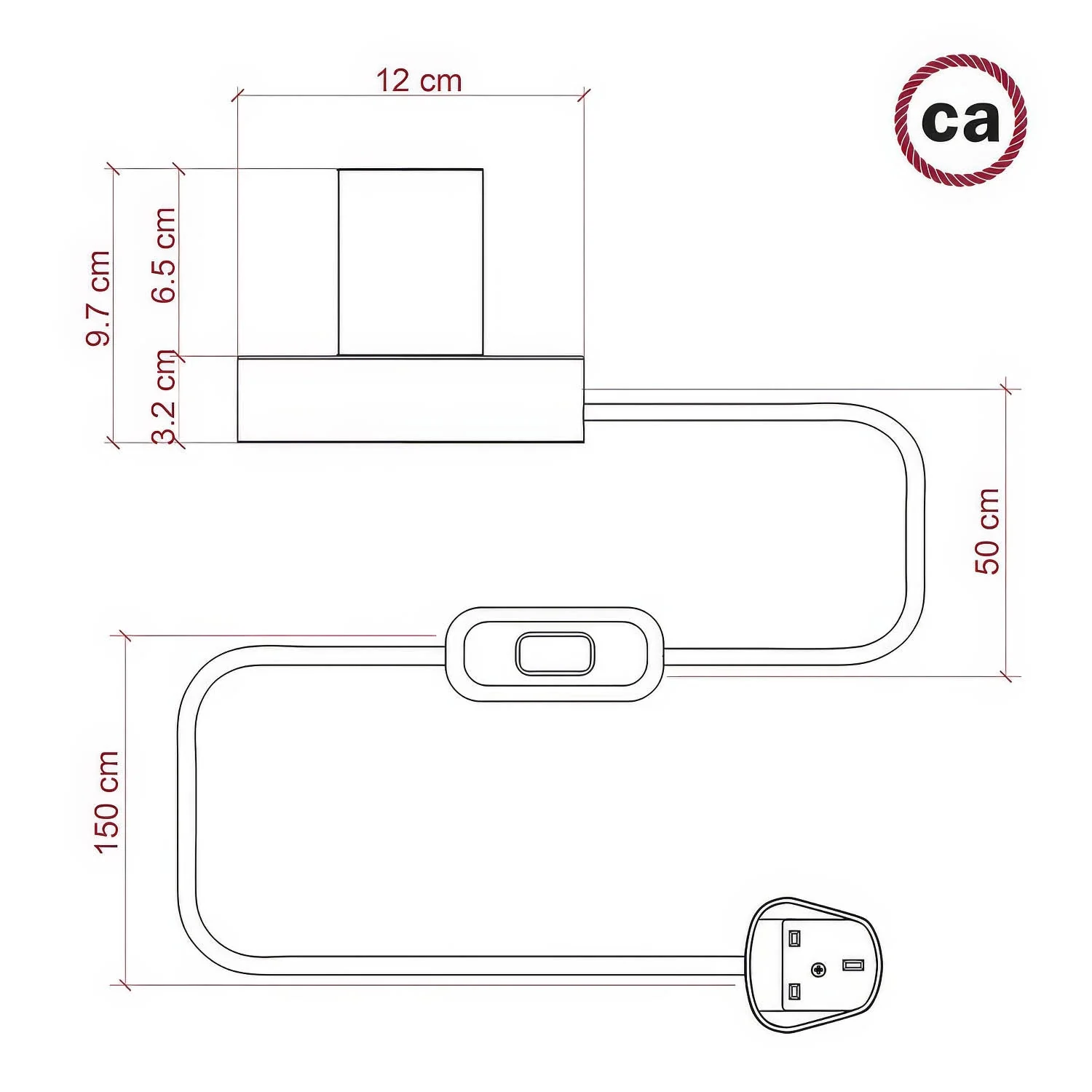Tischleuchte Posaluce Love aus Holz mit UK-Stecker – Natur - Image 4
