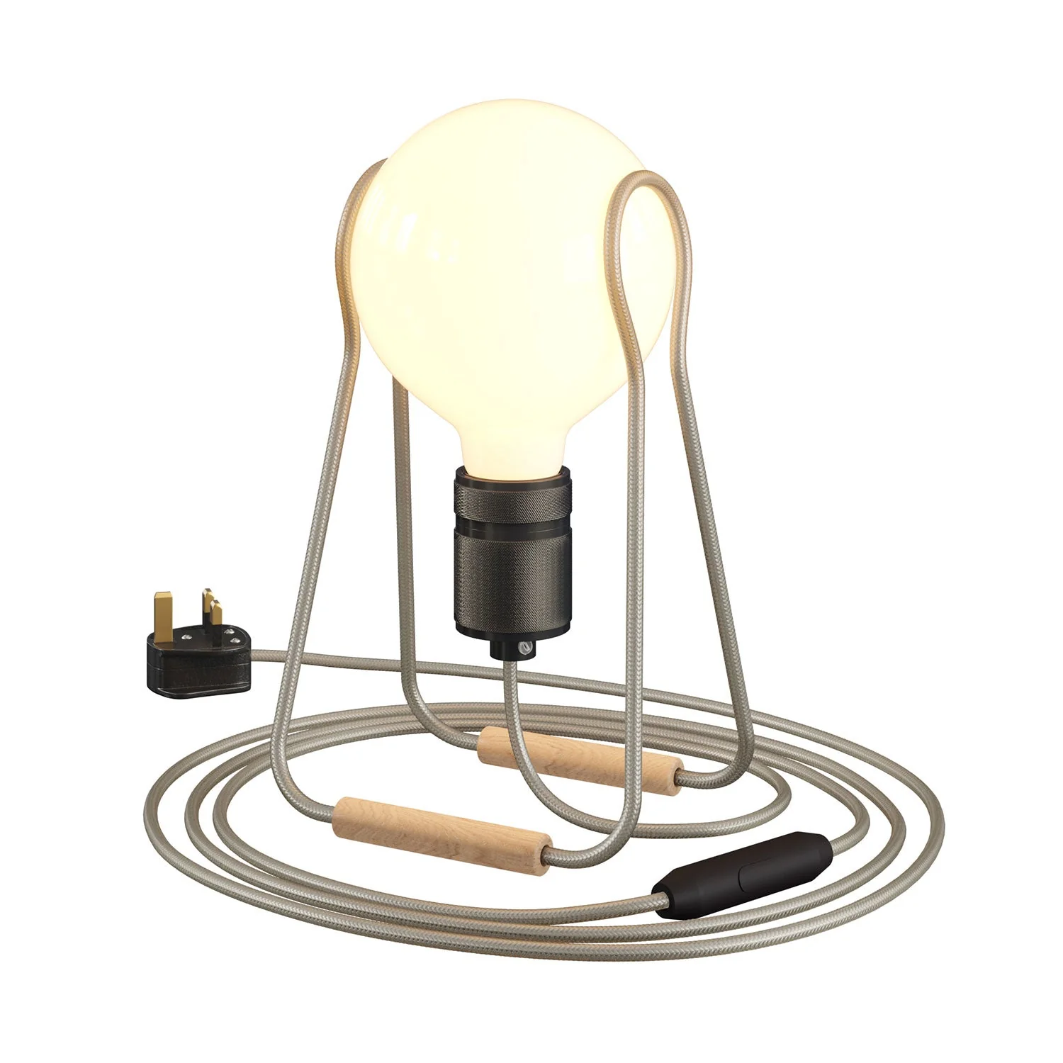 Taché Elegant Tischleuchte mit UK-Stecker - Puderrosa