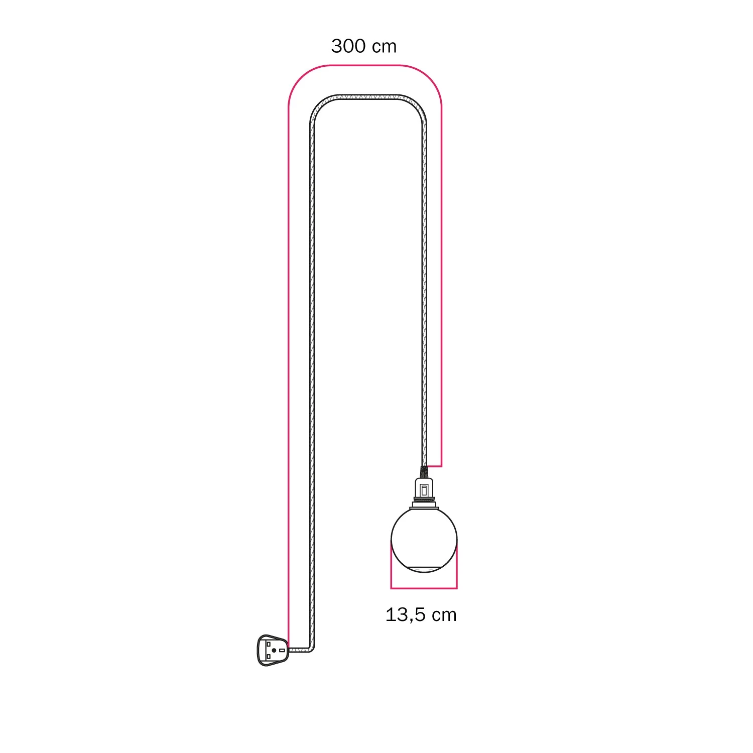 Tragbare Snake-Lampe mit Schalter an der Fassung, UK-Stecker, bruchsicherem Unbreak-a-Ball-Lampenschirm und RZ10-Kabel - Image 5