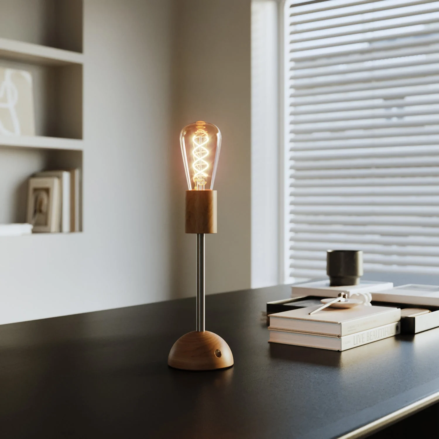 Tragbare, wiederaufladbare Cabless02-Lampe mit goldener Edison-Glühbirne – Neutral - Image 4