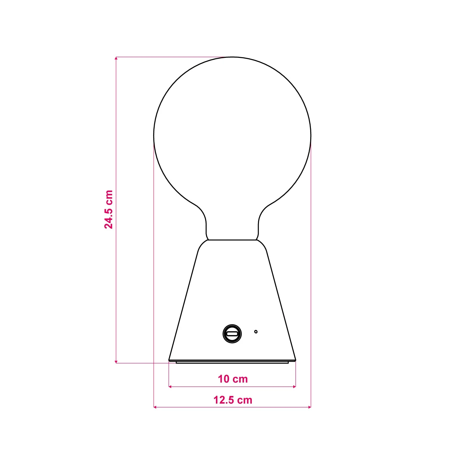 Tragbare, wiederaufladbare Cabless01-Lampe mit G125-Globe-Lampe - Weiß - Image 7