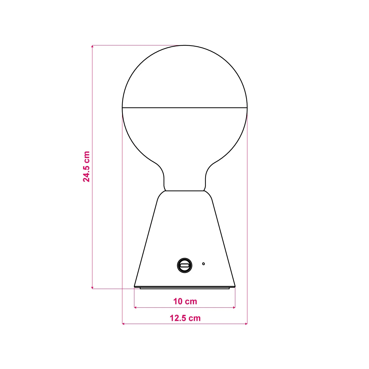 Tragbare, wiederaufladbare Lampe Cabless01 mit Halbglobe-Silberbirne – Neutral - Image 7