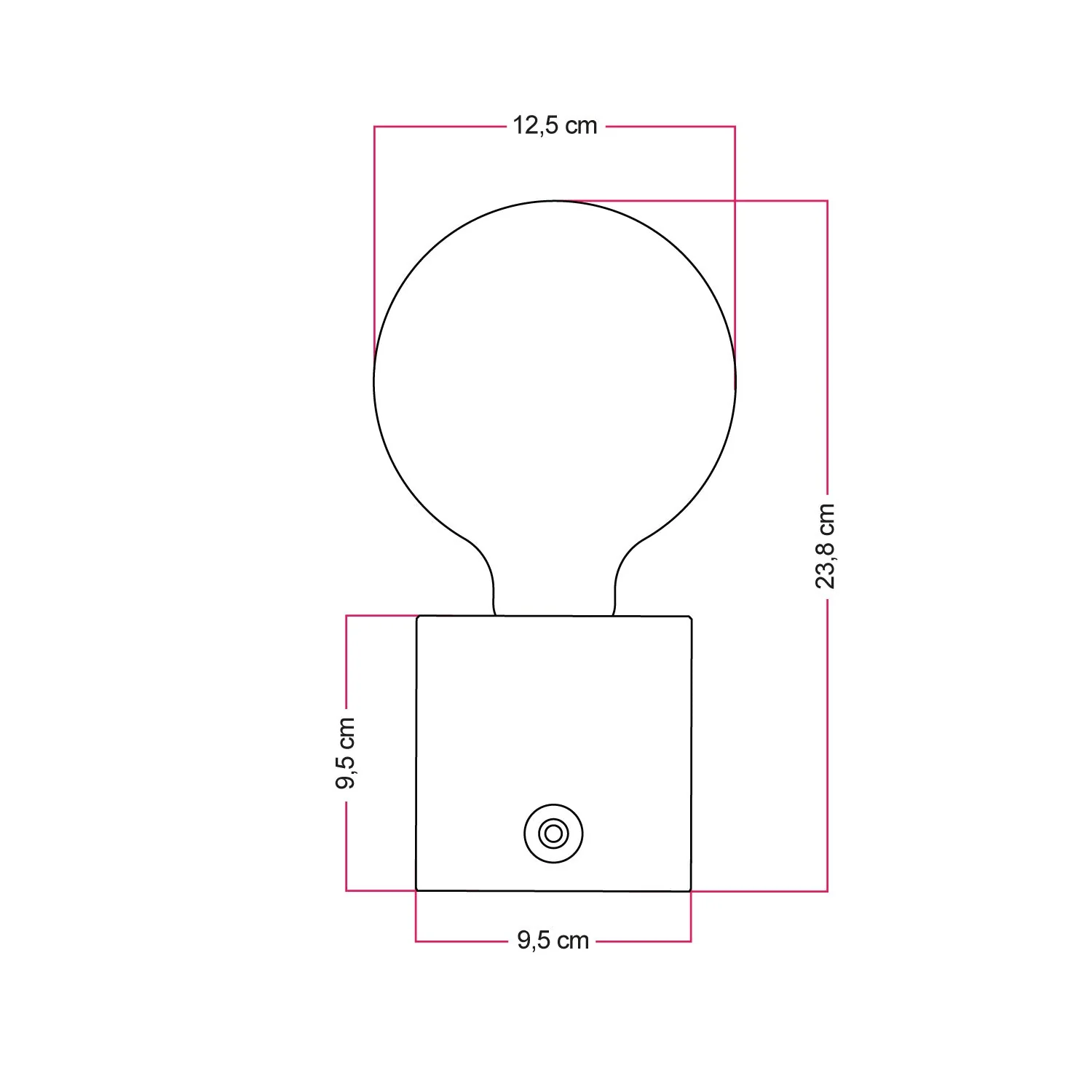 Tragbare, wiederaufladbare Cabless03-Lampe mit Globe G125 Leuchtmittel – Neutral - Image 5