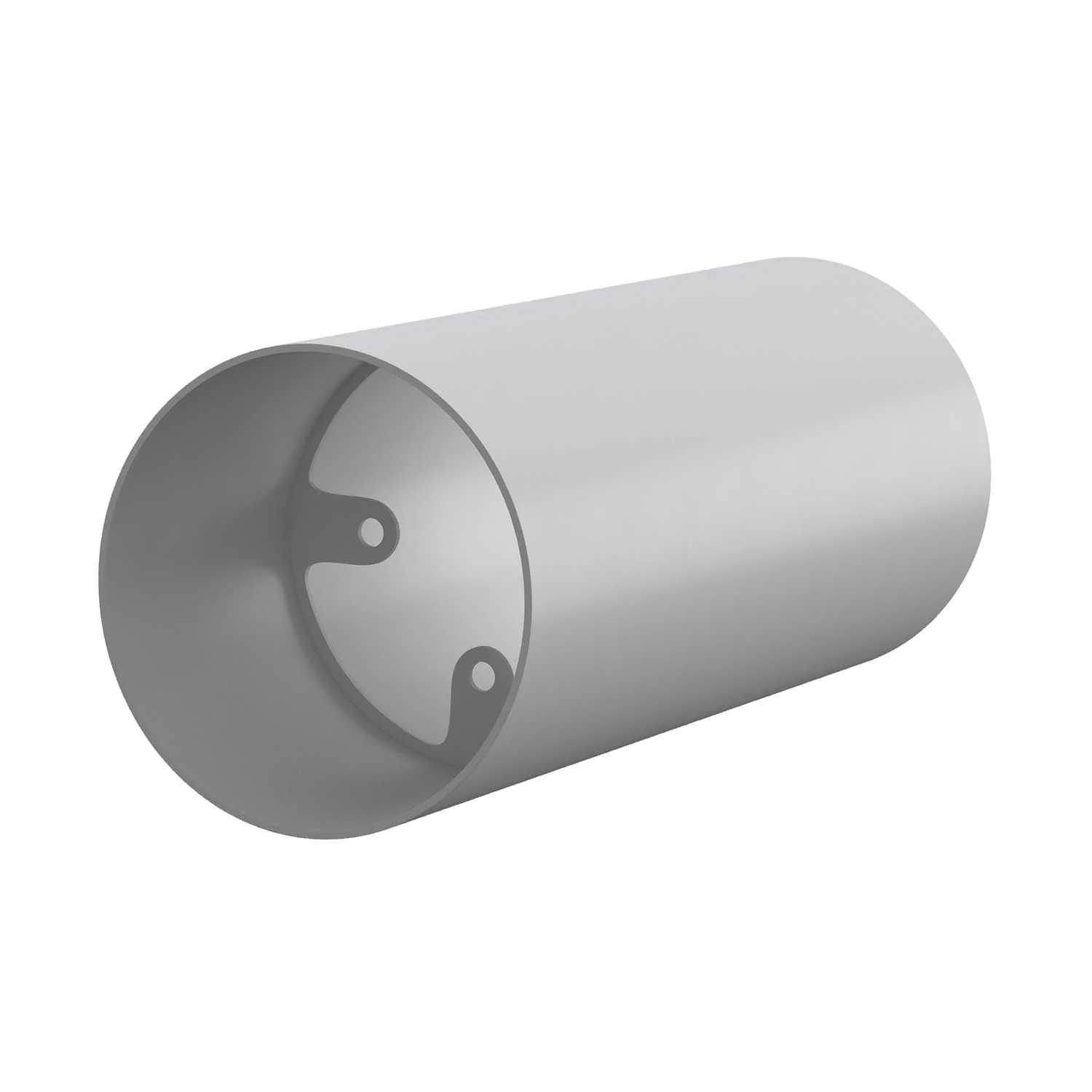 Tub-E12, Spotrohr mit E12-Doppelfassungsaufnahme – Mattweiß - Image 3