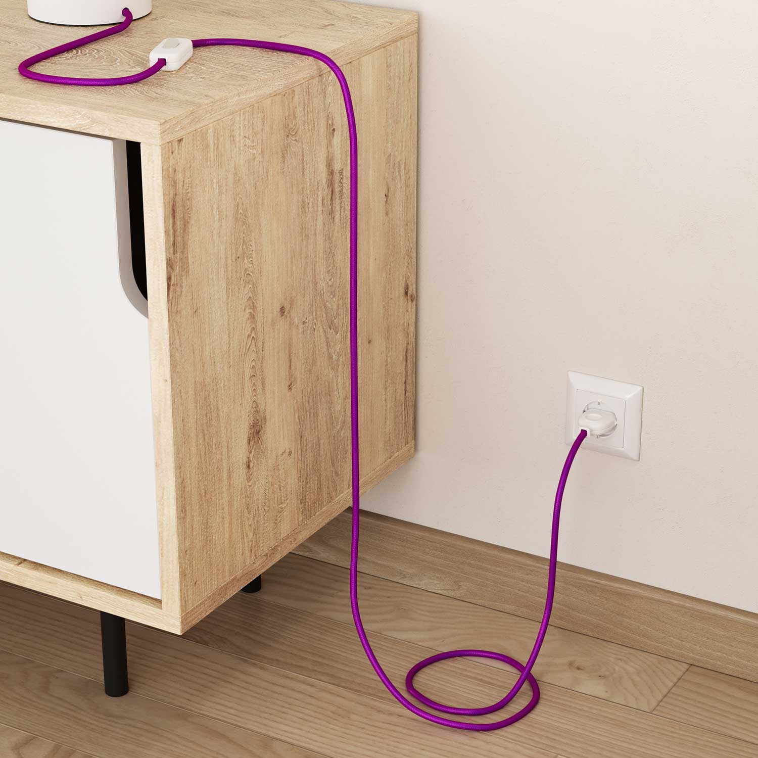 Stoffkabel Ultraviolet – Das Original von Creative Cables, für farbenfrohe Lampen – RM35 - Image 3