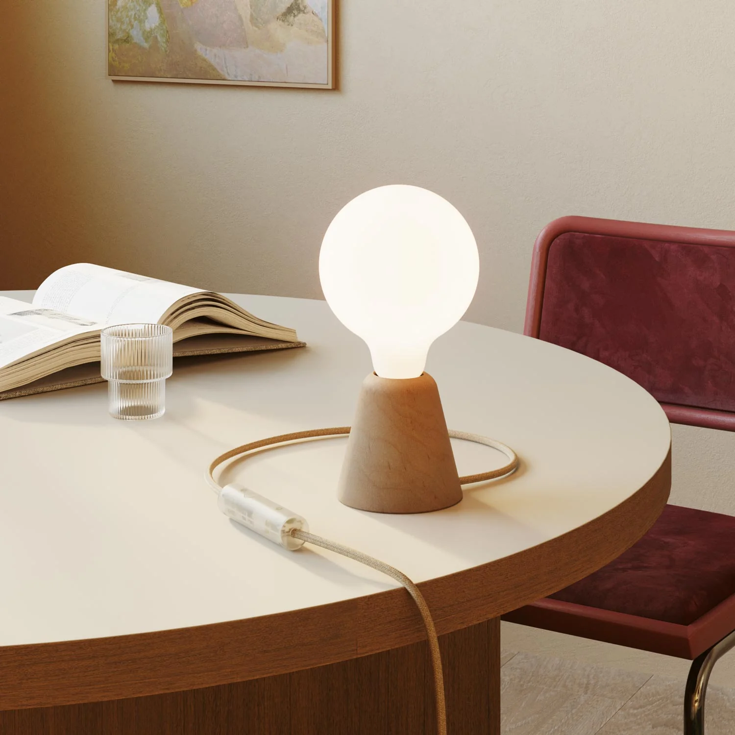 Universaldimmer mit Druckknopf für Glühlampen und dimmbare LED-Lampen – Transparent - Image 4