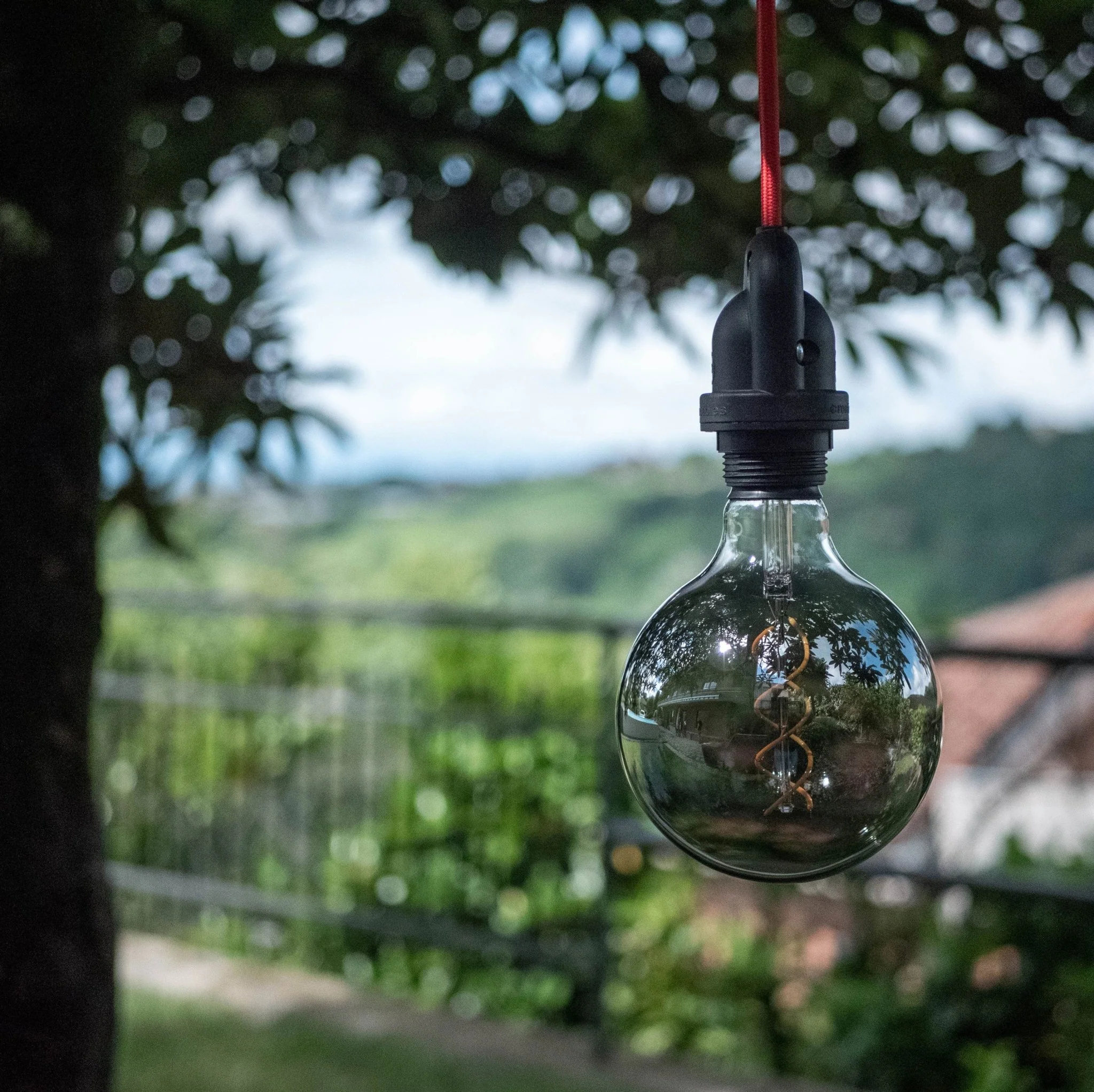 UV-beständiges Rundkabel mit rotem SM09 Stoffbezug für draußen – Kompatibel mit Eiva Outdoor - Image 3