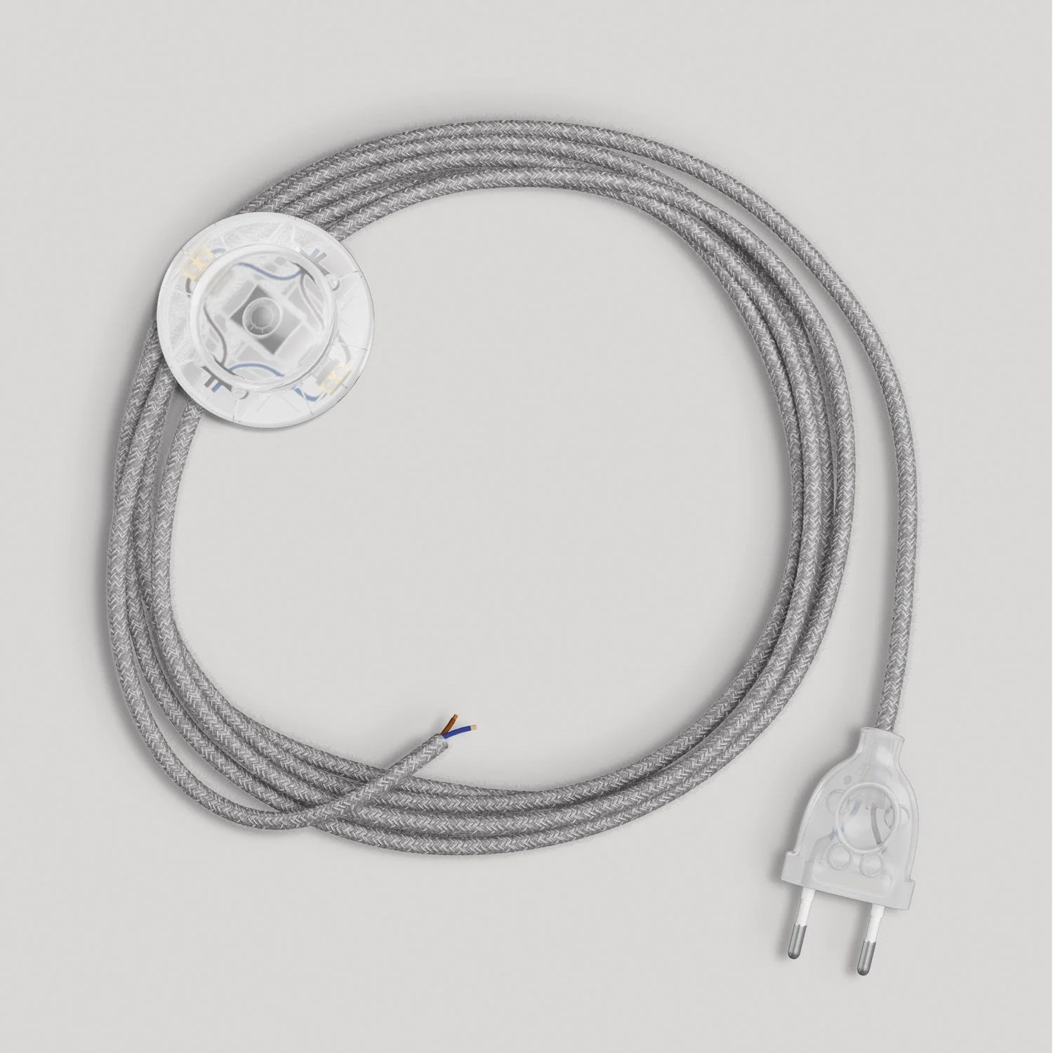Lampenkabel mit 3 m grauem Leinenkabel - Image 5