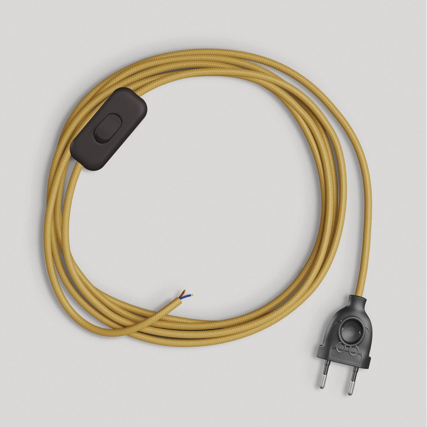 Verkabelung für Lampe mit glänzendem Senfkabel 1,80 m - Image 4