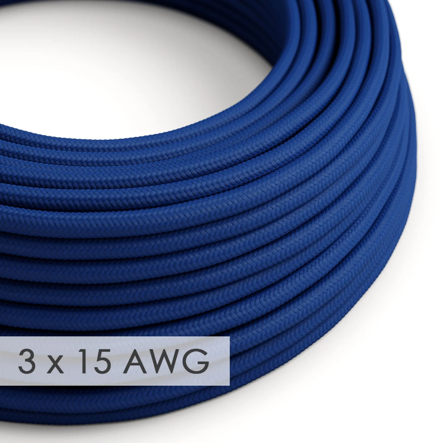 Verlängerungskabel – Rund Blau Rayon RM12 – 15/3 AWG