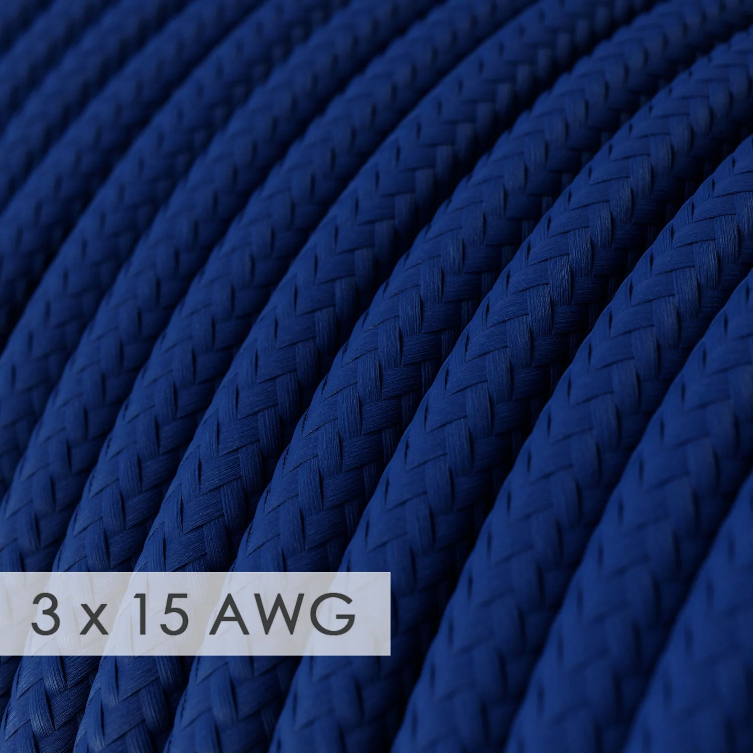 Verlängerungskabel – Rund Blau Rayon RM12 – 15/3 AWG - Image 2