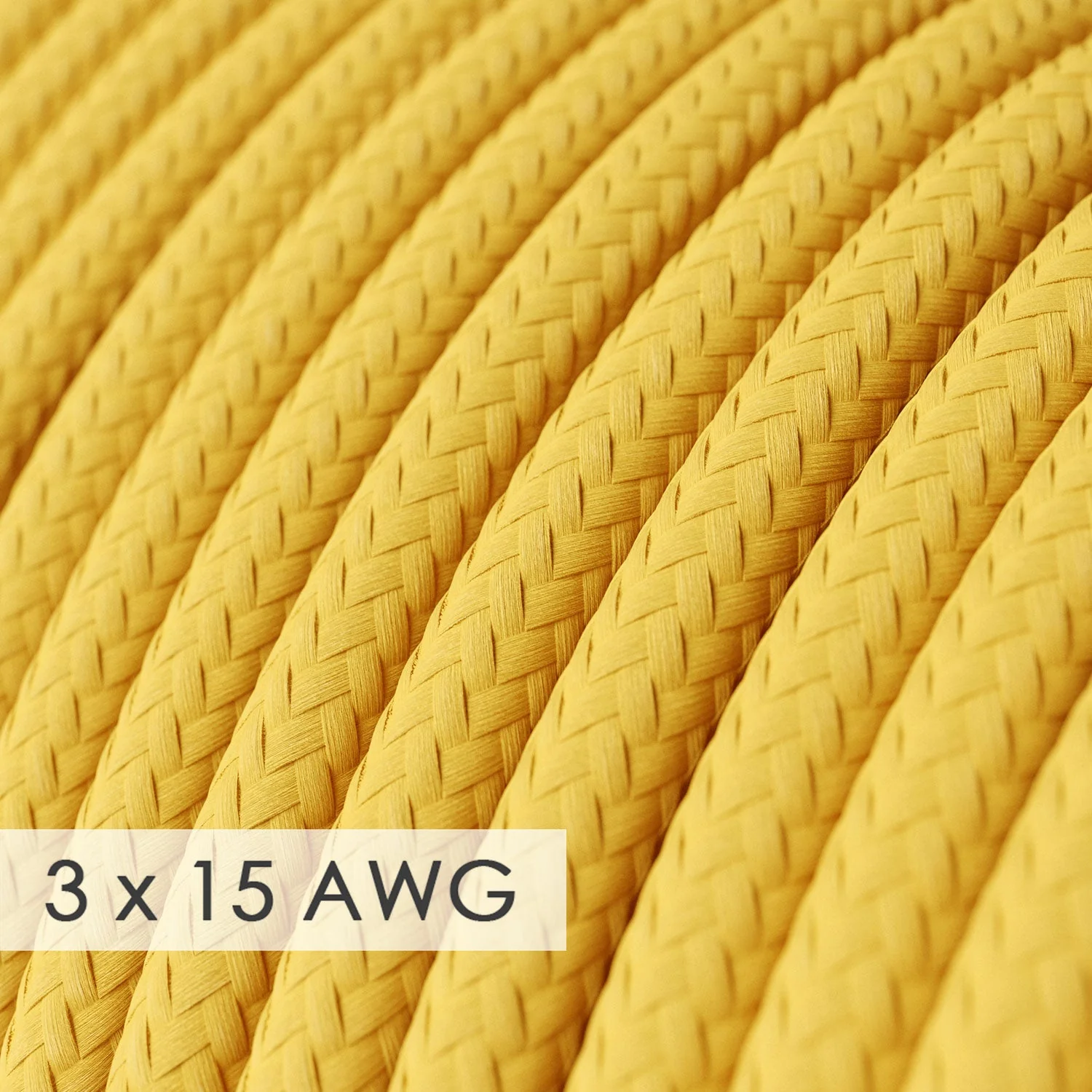 Verlängerungskabel – Rundgelb Rayon RM10 – 15/3 AWG - Image 2