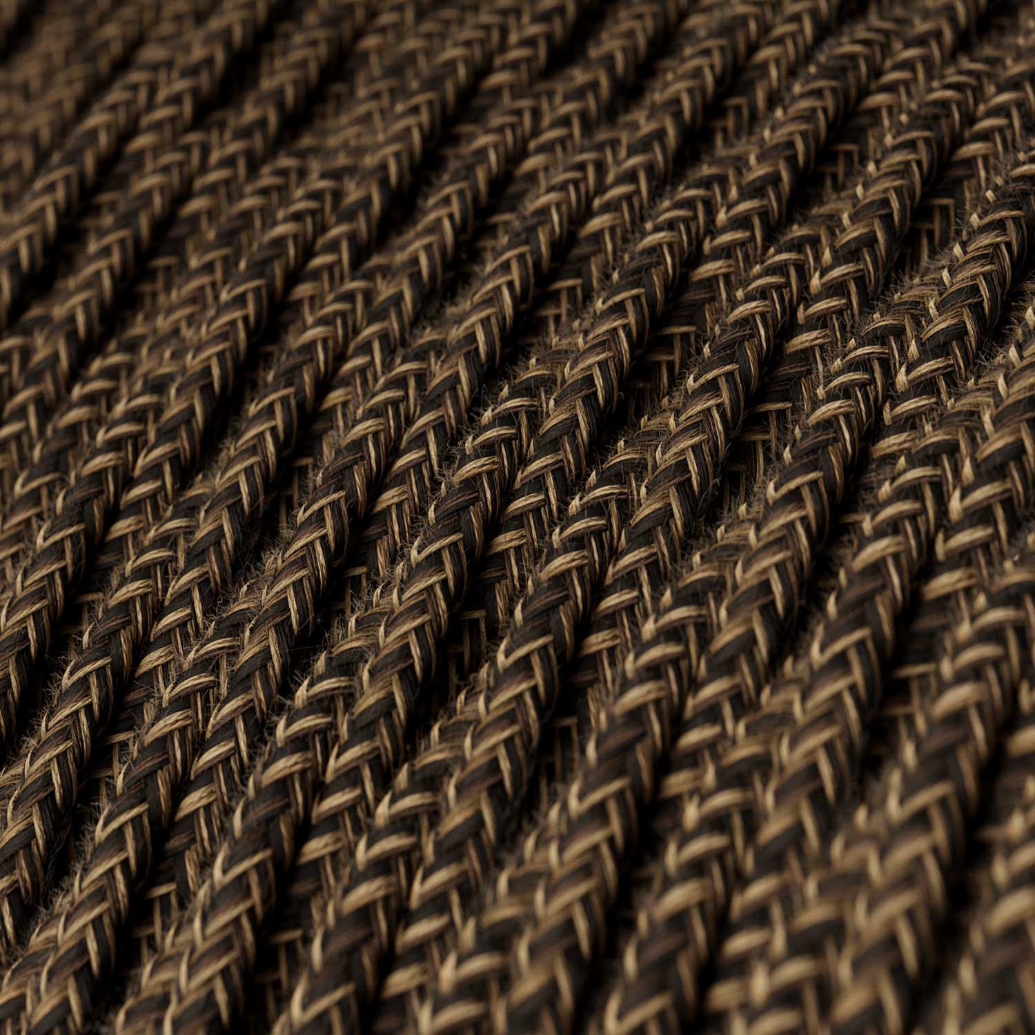 Vintage-Pendelleuchte für Stromschienen mit geflochtenem Kabel – Schwarz Perle - Image 3