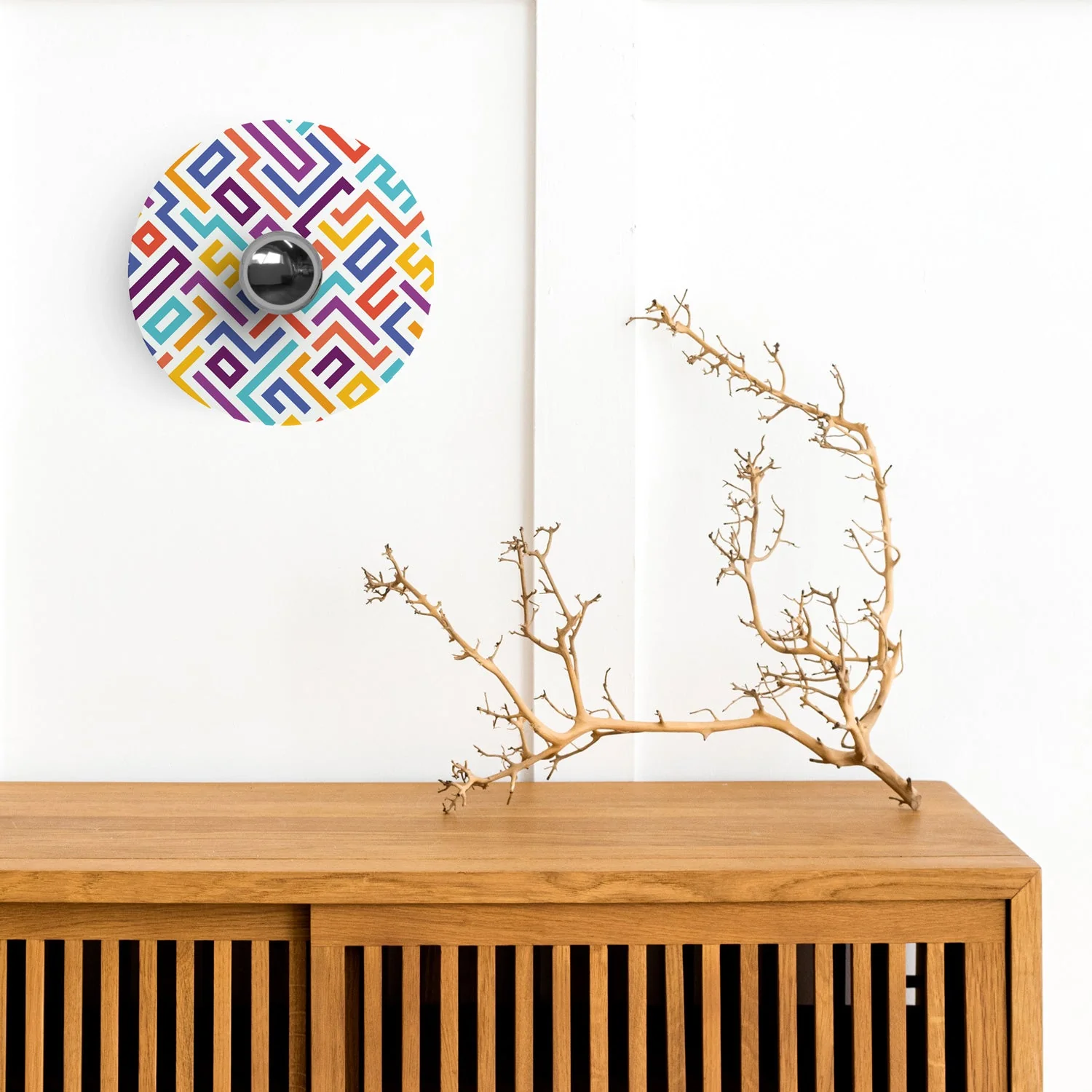 Wand- oder Deckenleuchte mit Schirm „Kaleidoscope“ Geometrie 2 mit geometrischem Design – Wasserdicht IP44 - Image 2