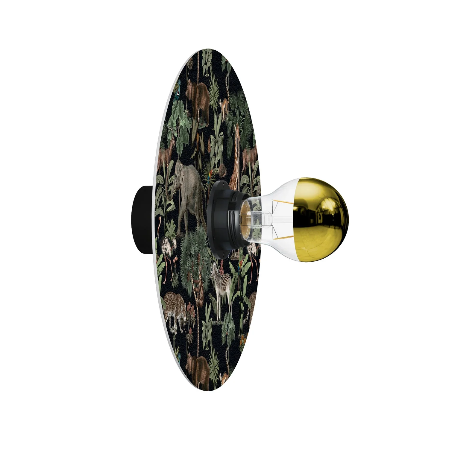 Wand- oder Deckenleuchte mit Lampenschirm mit Dschungeltieren "Wildlife Whispers" – Jungle Animals – Wasserdicht IP44