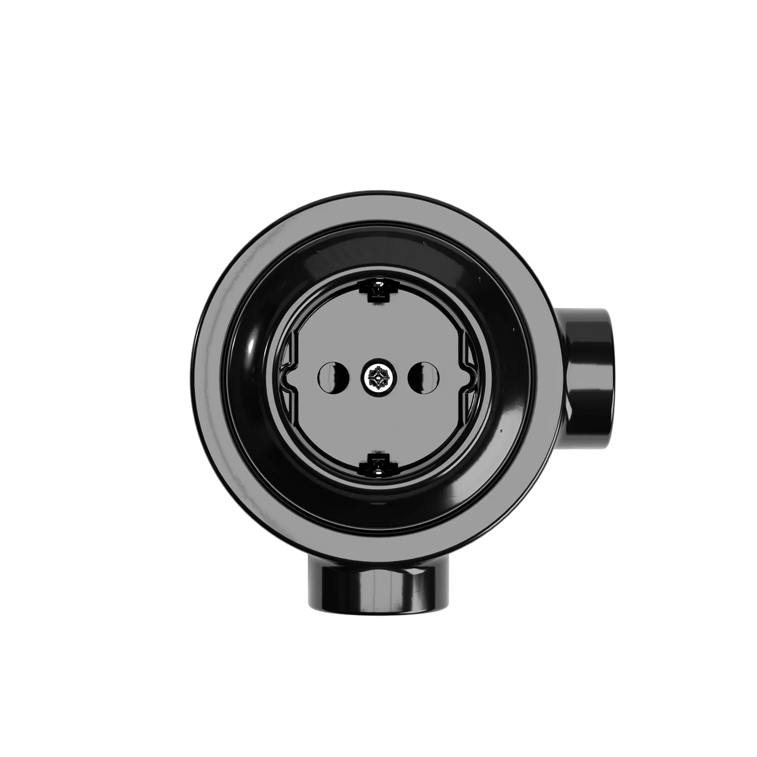 Wand-Schuko-Steckdosen-Set für Creative-Tubes aus Porzellan – Schwarz - Image 9