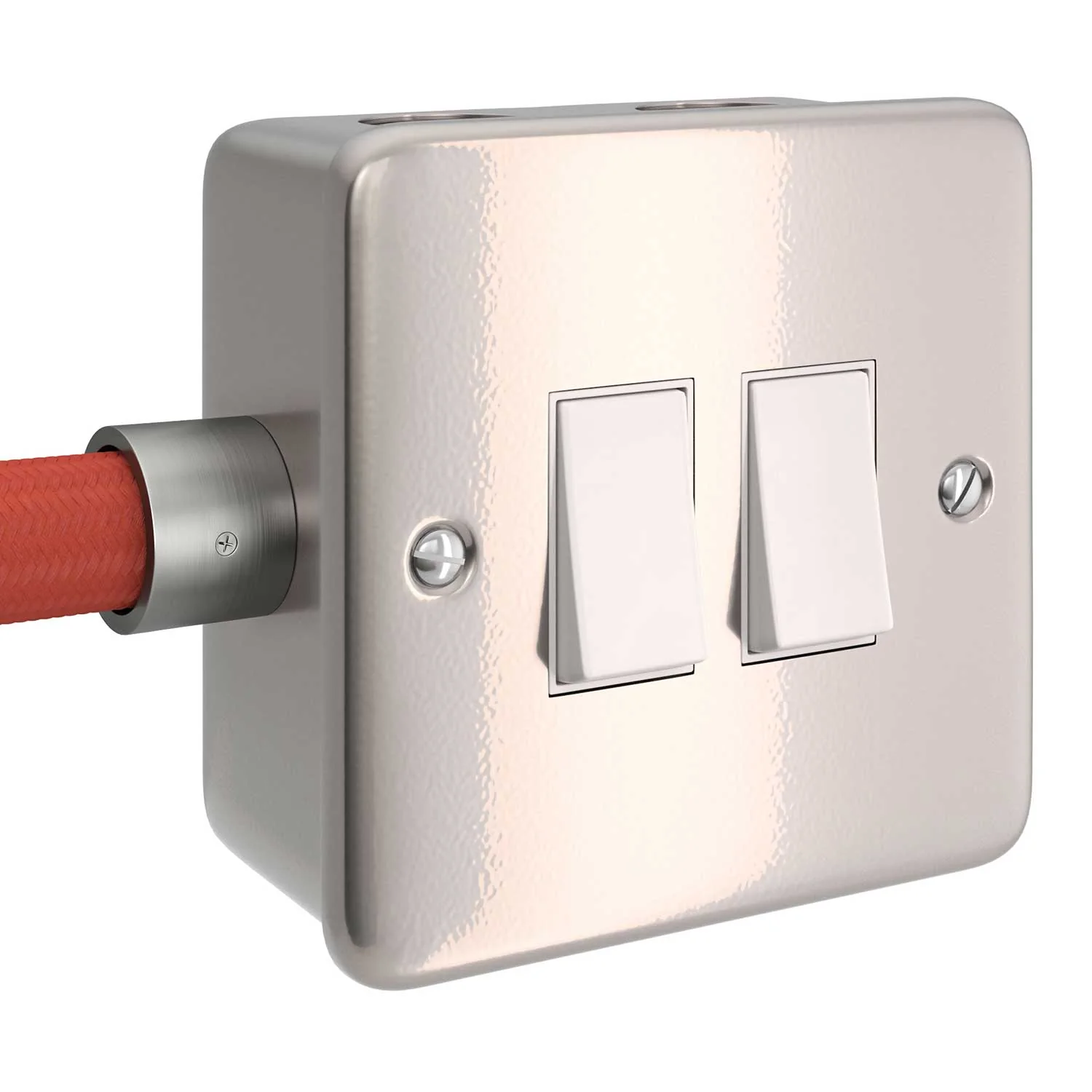 Metall-Aufputzgehäuse mit Doppel-Schalter für Creative-Tube - Image 2