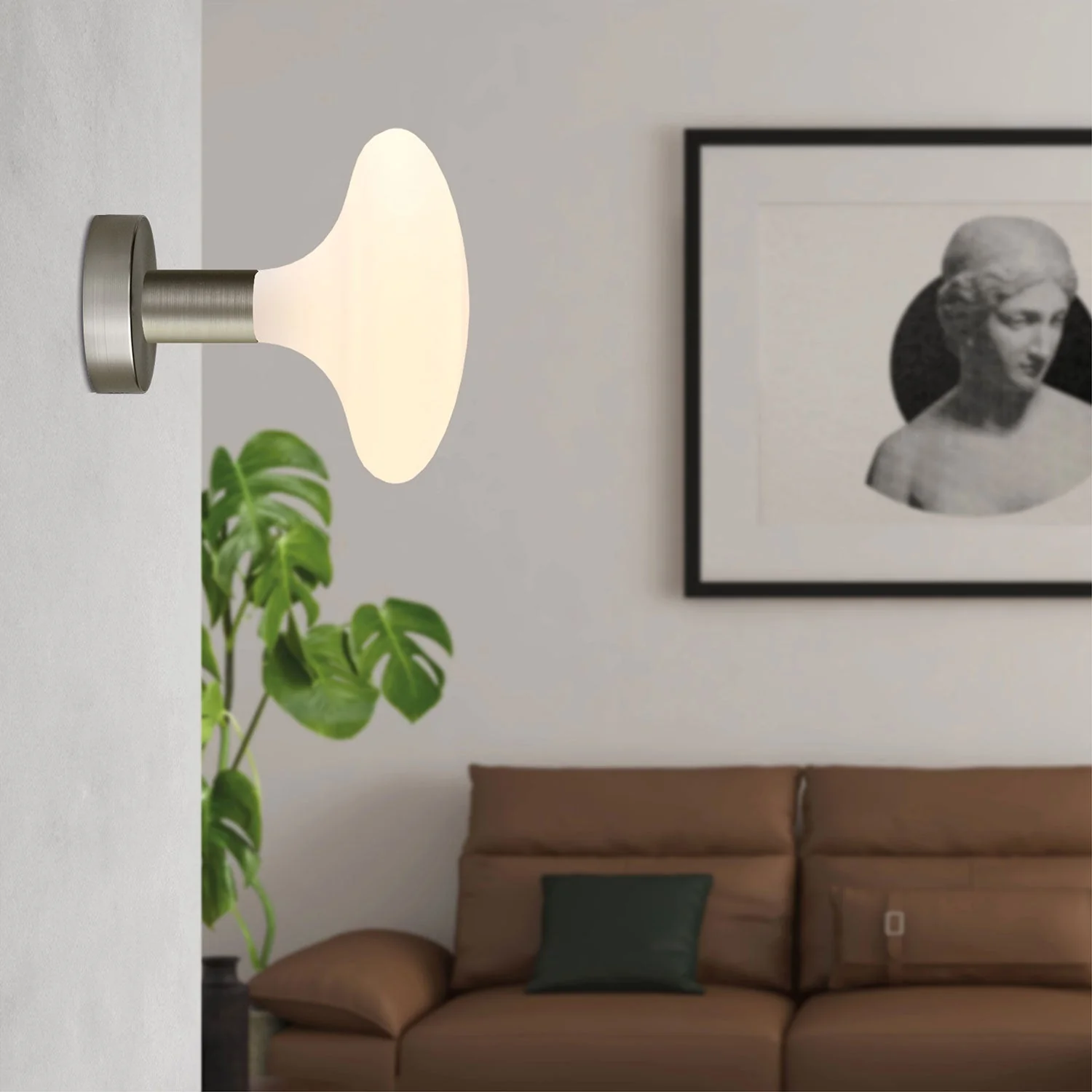 Fermaluce Lampe aus Metall mit Idra-Glühbirne – Satiniertes Titan - Image 2