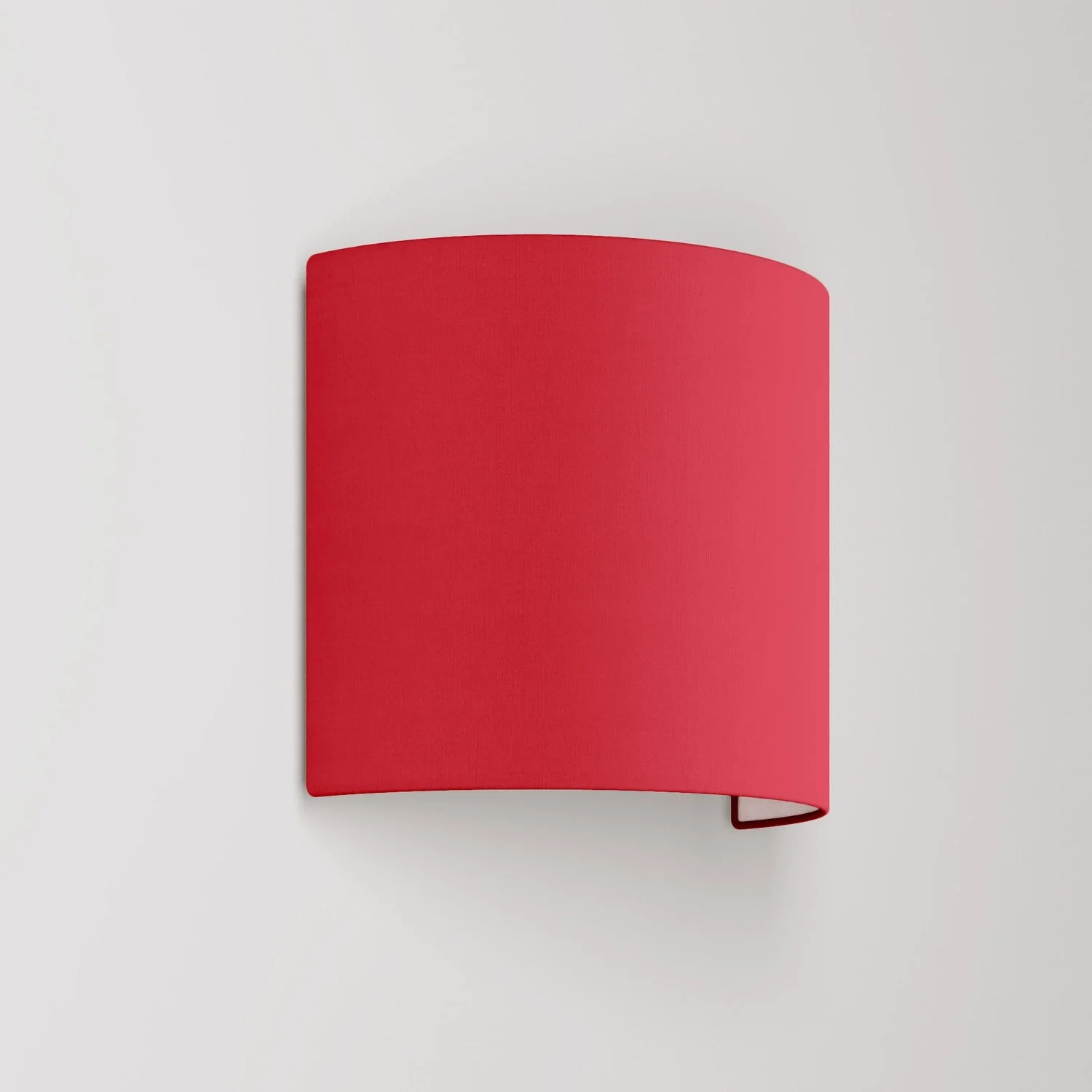 Applique Ventola mit Textillampenschirm Teletta Rot – Made in Italy