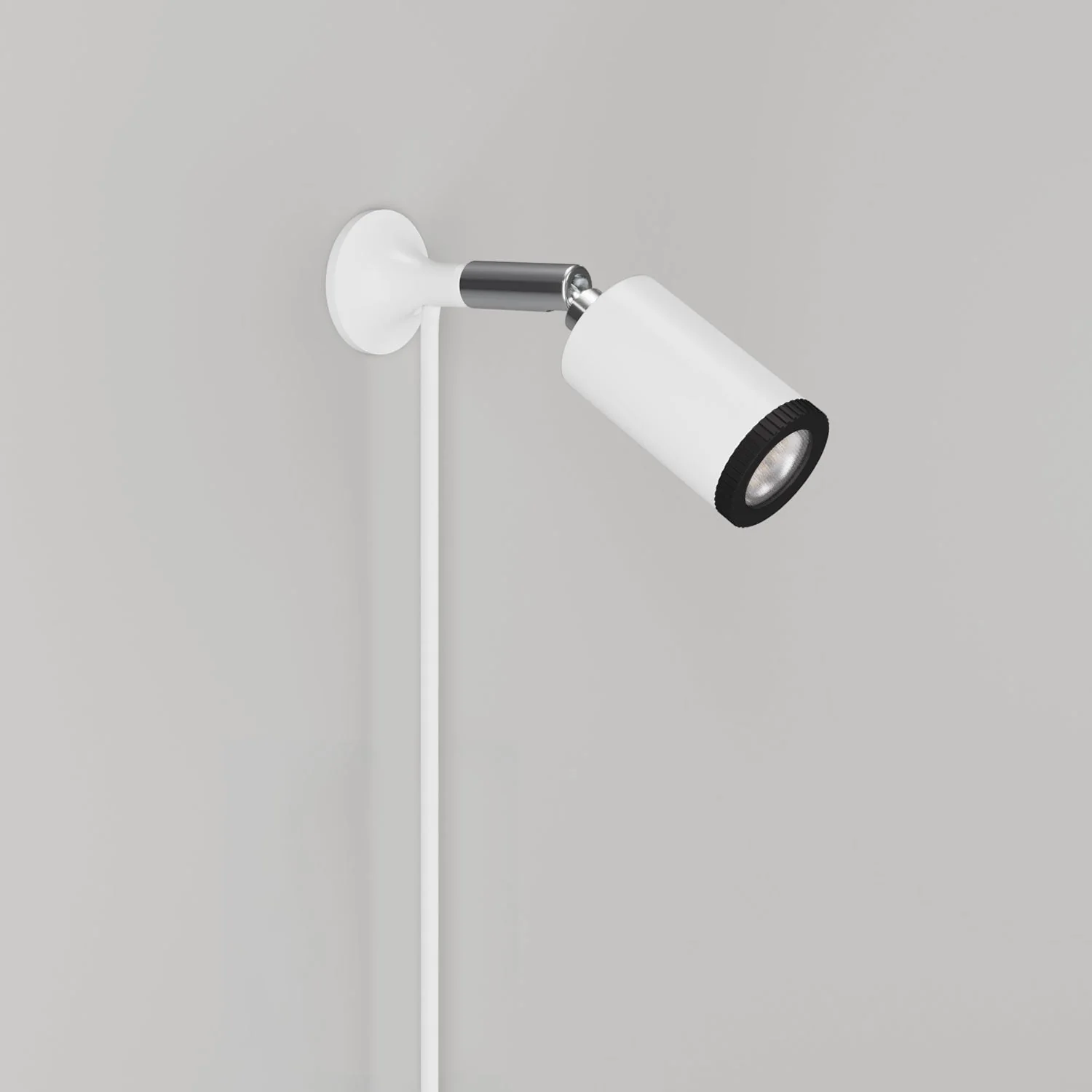 Wandleuchte MAG-Y mit Gelenk und Spotlicht – Mattweiß - Image 5
