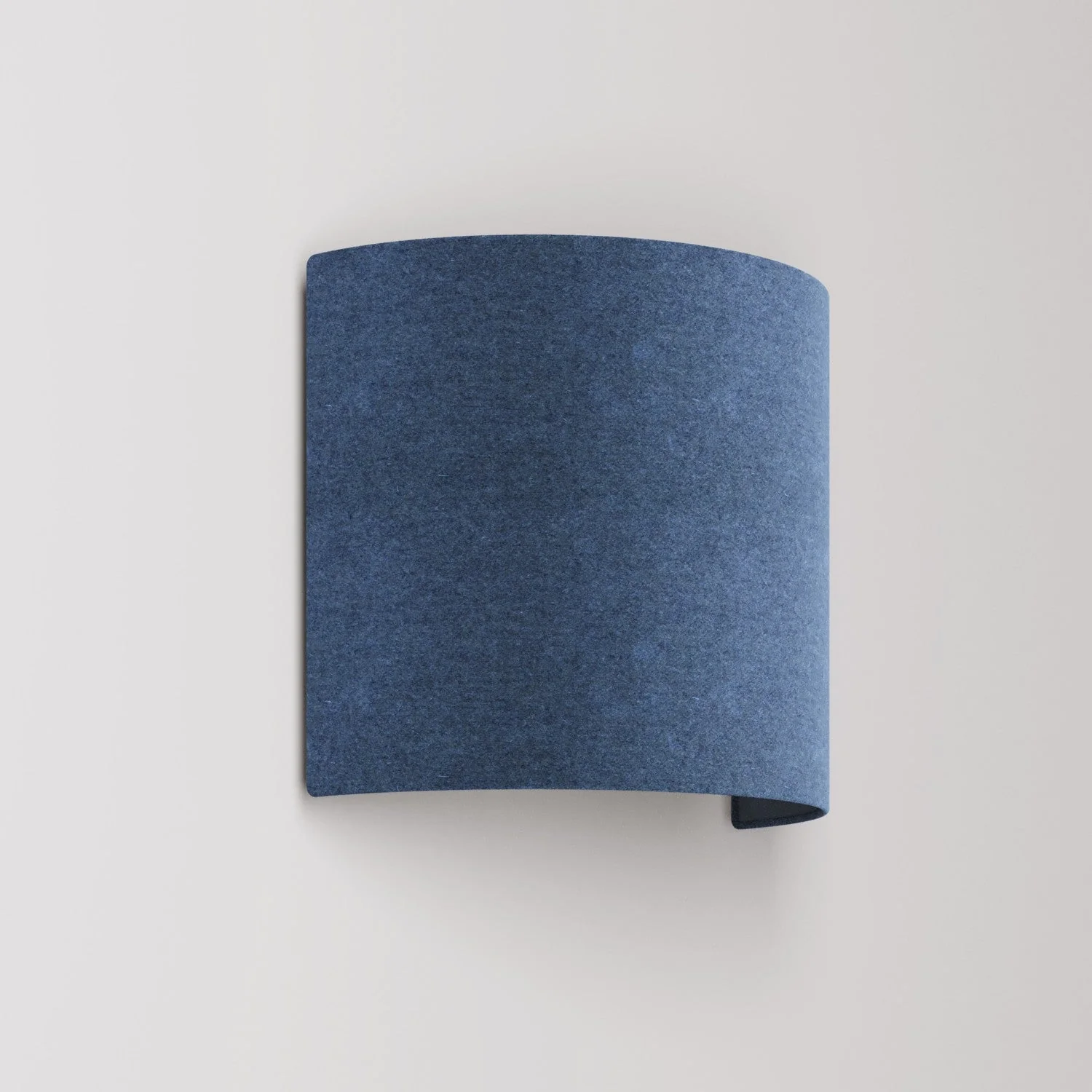 Wandleuchte Ventola mit Stoffschirm – Made in Italy – Wolle Blau