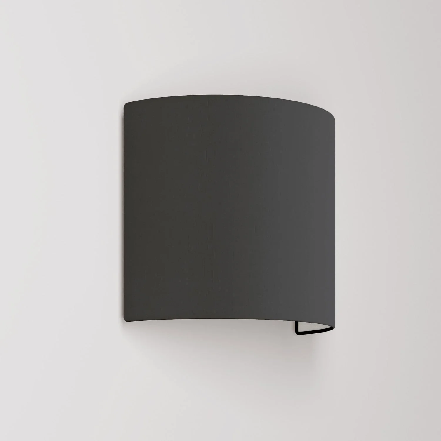 Wandleuchte Ventola mit Lampenschirm aus Stoff – Made in Italy – Stoff Antrazit